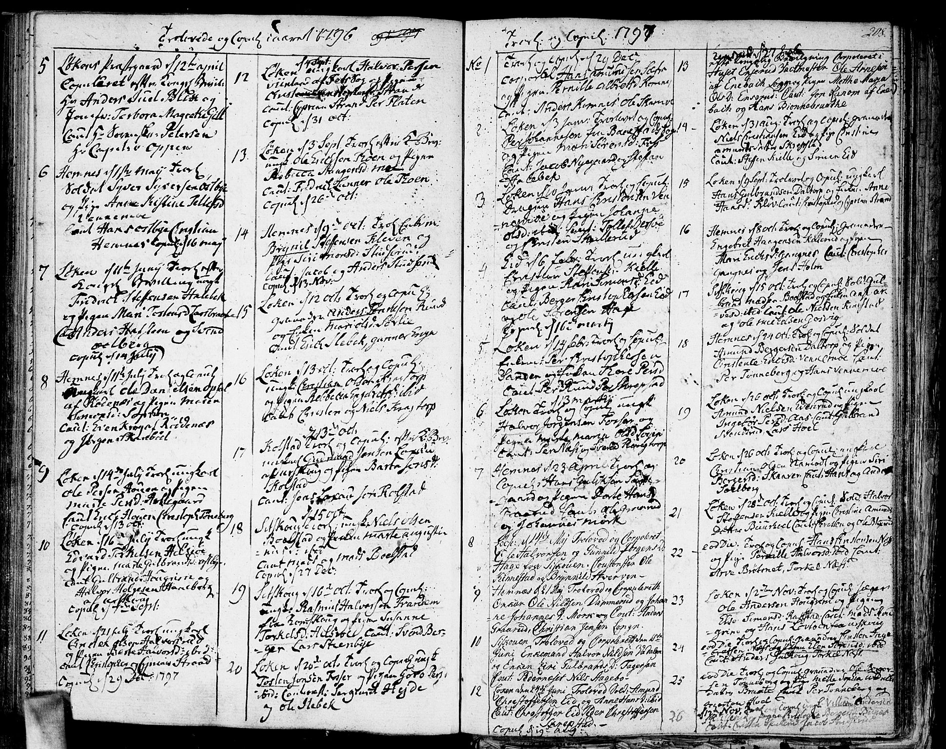 Høland prestekontor Kirkebøker, AV/SAO-A-10346a/F/Fa/L0006: Parish register (official) no. I 6, 1794-1814, p. 208