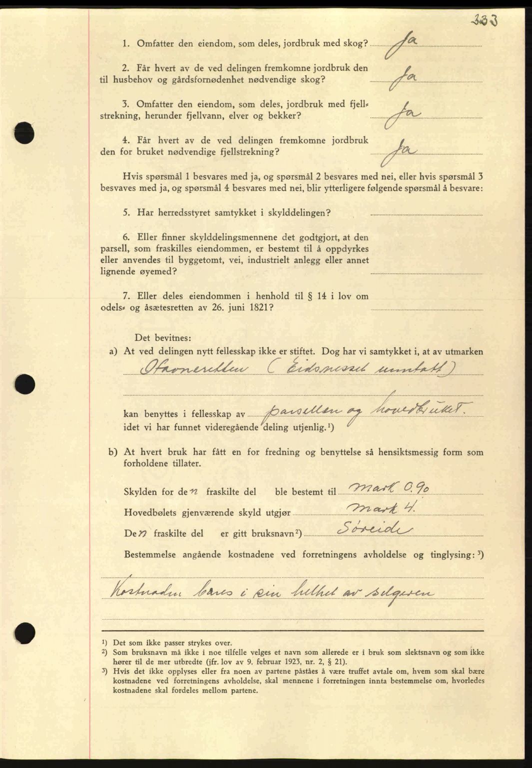 Nordmøre sorenskriveri, AV/SAT-A-4132/1/2/2Ca: Mortgage book no. A94, 1942-1943, Diary no: : 3218/1942