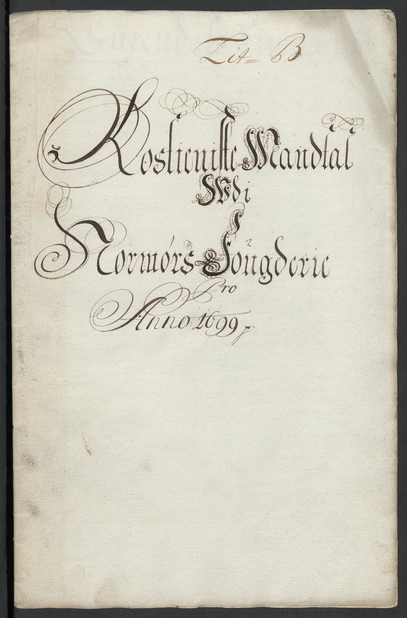 Rentekammeret inntil 1814, Reviderte regnskaper, Fogderegnskap, AV/RA-EA-4092/R56/L3738: Fogderegnskap Nordmøre, 1699, p. 69