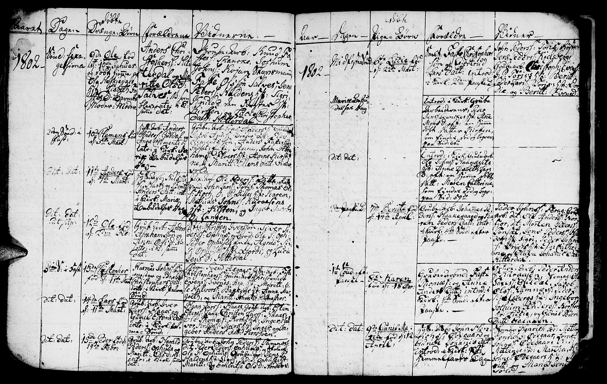 Ministerialprotokoller, klokkerbøker og fødselsregistre - Sør-Trøndelag, AV/SAT-A-1456/681/L0937: Parish register (copy) no. 681C01, 1798-1810, p. 14-15