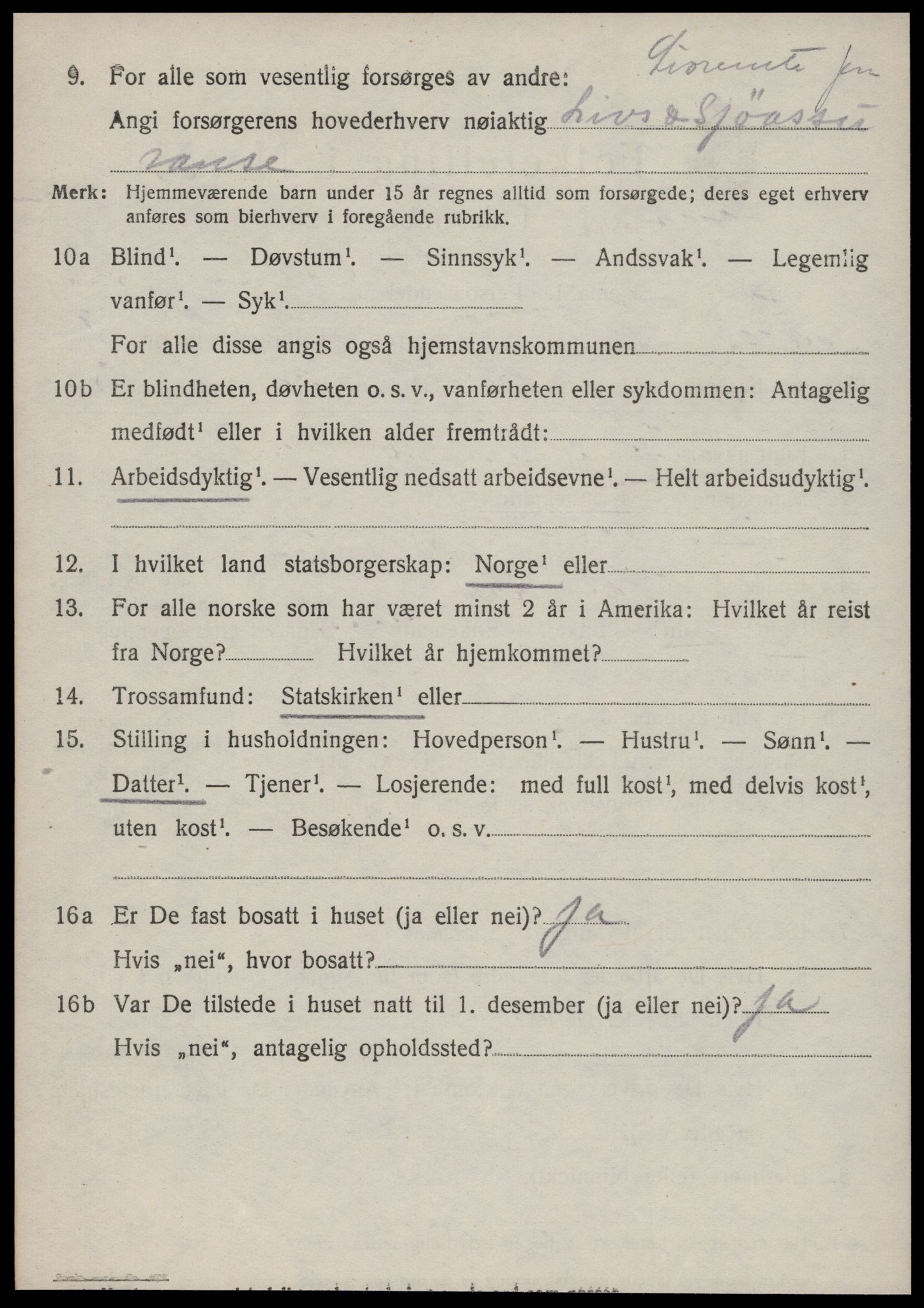 SAT, 1920 census for Borgund, 1920, p. 6059