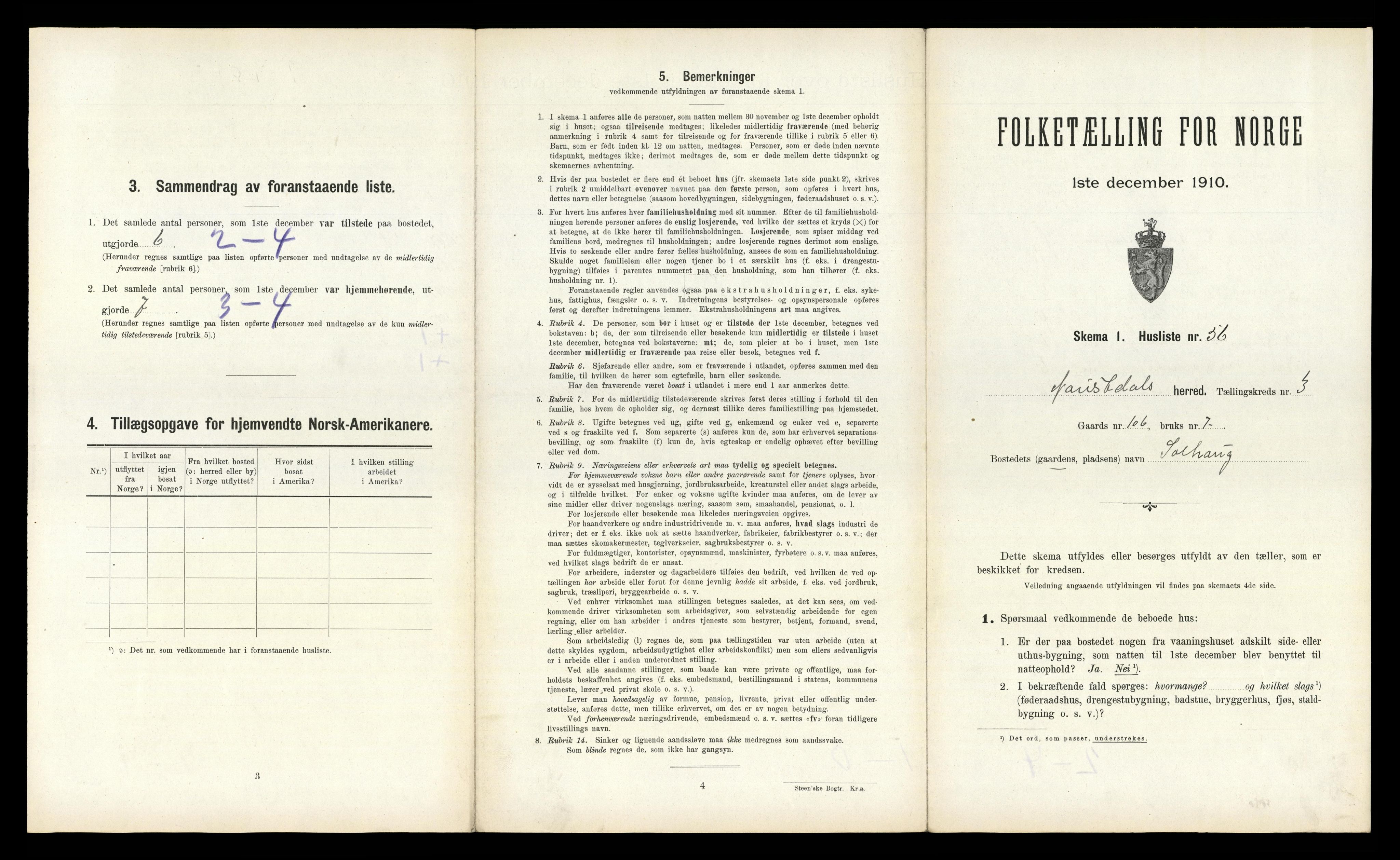 RA, 1910 census for Naustdal, 1910, p. 543