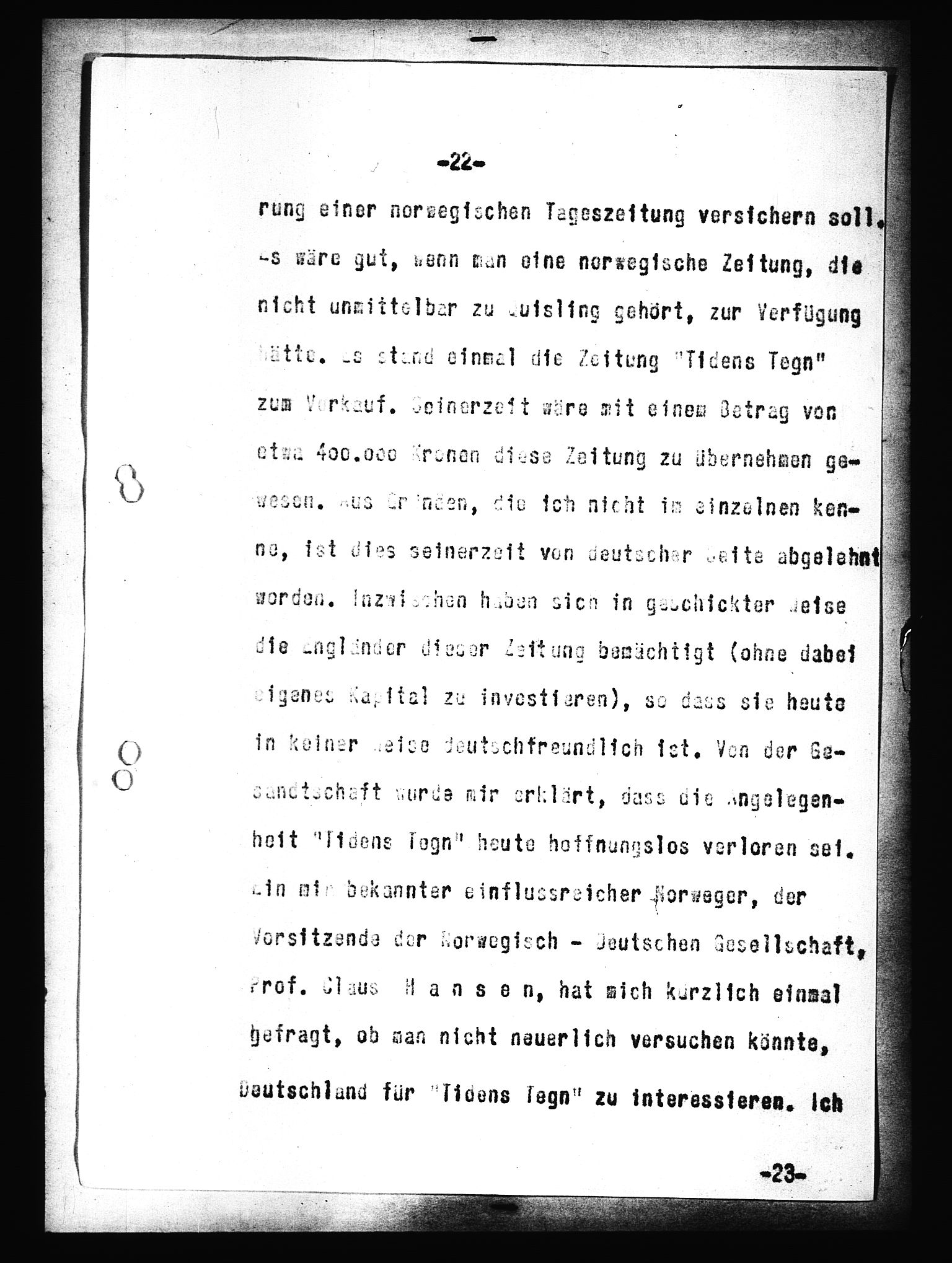 Documents Section, AV/RA-RAFA-2200/V/L0091: Amerikansk mikrofilm "Captured German Documents".
Box No. 953.  FKA jnr. 59/1955., 1935-1942, p. 541