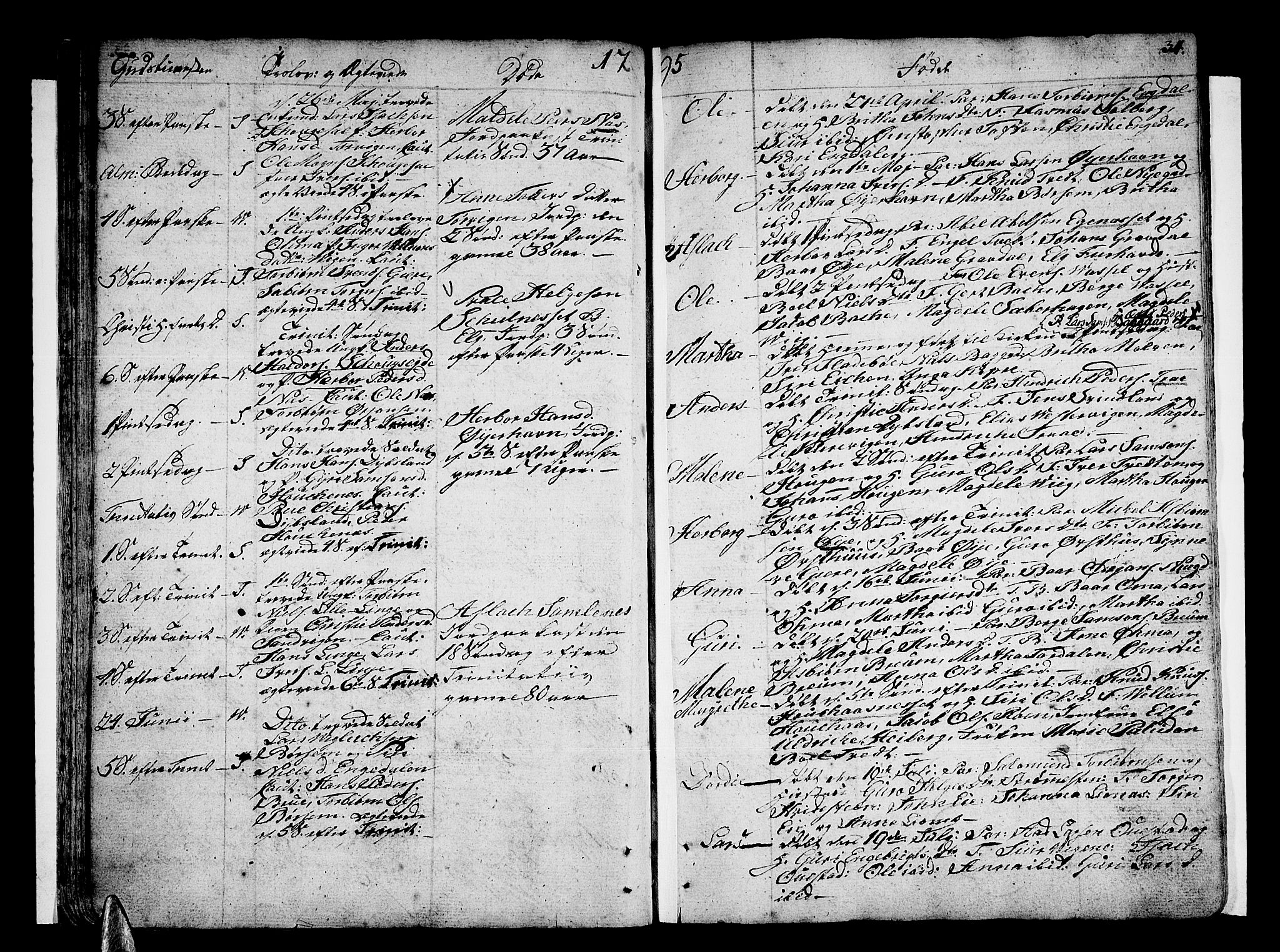 Strandebarm sokneprestembete, AV/SAB-A-78401/H/Haa: Parish register (official) no. A 4, 1788-1817, p. 34