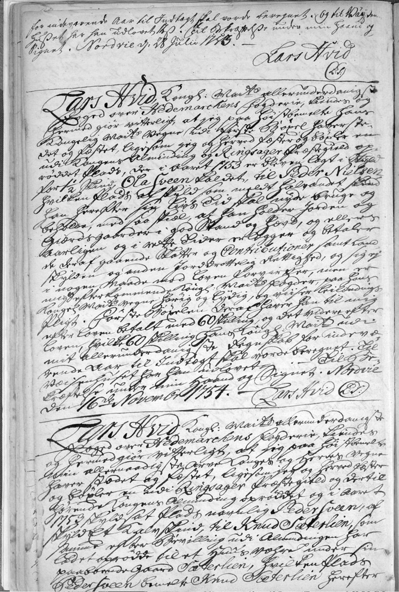 Hedemarken fogderi, AV/SAH-FOGDH-001/F/Fb/Fba/L0001: Bygselprotokoll, 1711-1797, p. 21b