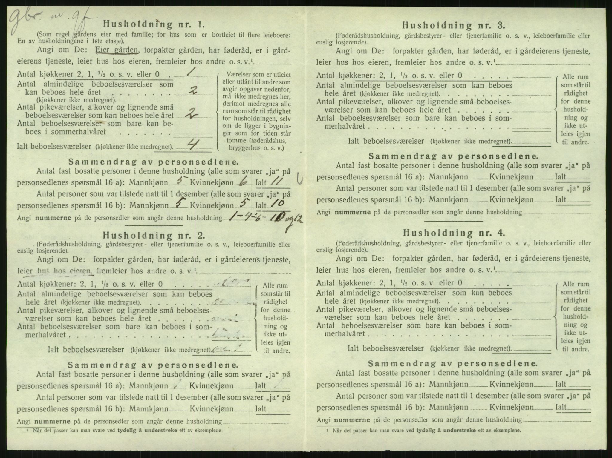 SAT, 1920 census for Hattfjelldal, 1920, p. 281