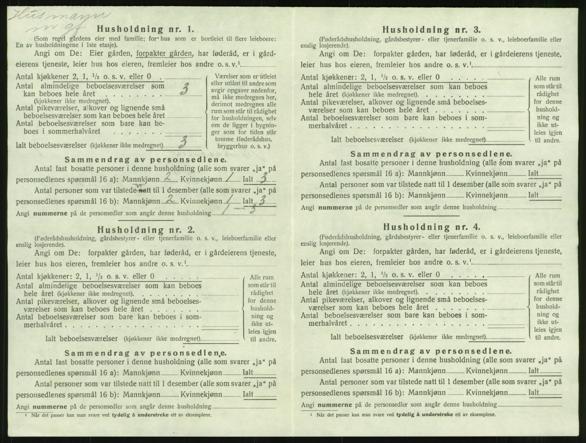 SAT, 1920 census for Stangvik, 1920, p. 39