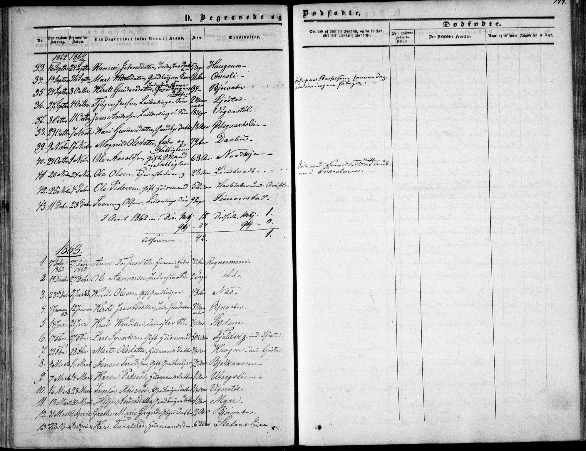 Gjerstad sokneprestkontor, AV/SAK-1111-0014/F/Fa/Fab/L0003: Parish register (official) no. A 3, 1853-1878, p. 199