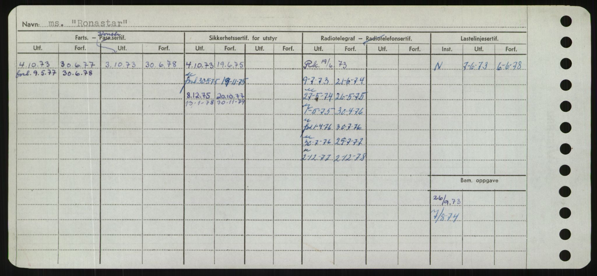 Sjøfartsdirektoratet med forløpere, Skipsmålingen, RA/S-1627/H/Hd/L0031: Fartøy, Rju-Sam, p. 124