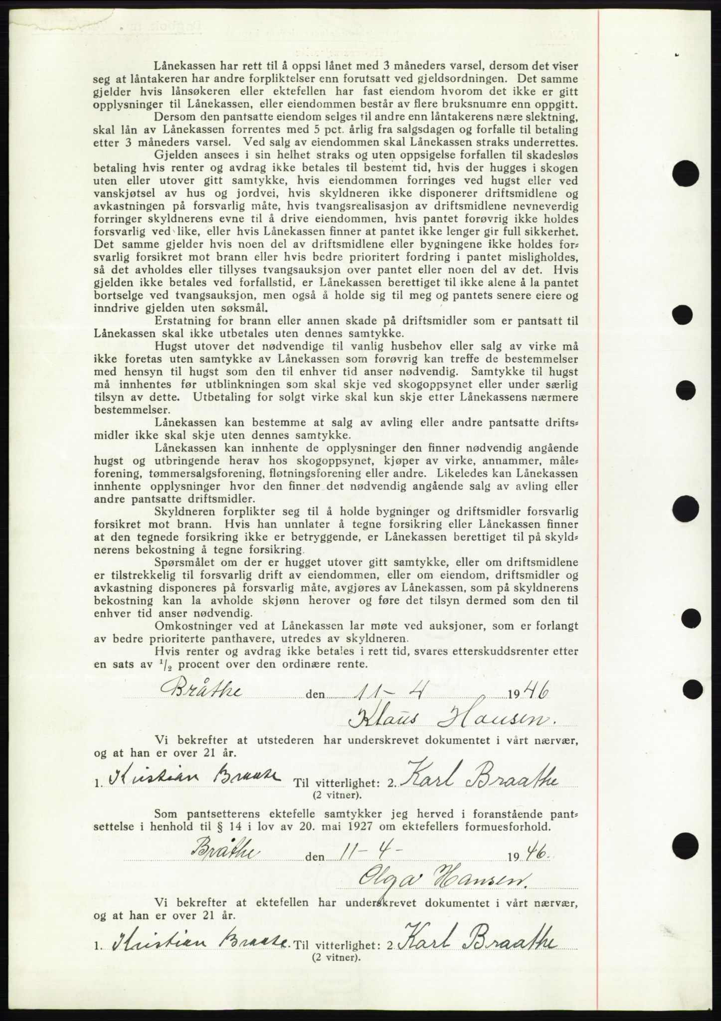 Moss sorenskriveri, SAO/A-10168: Mortgage book no. B15, 1946-1946, Diary no: : 745/1946