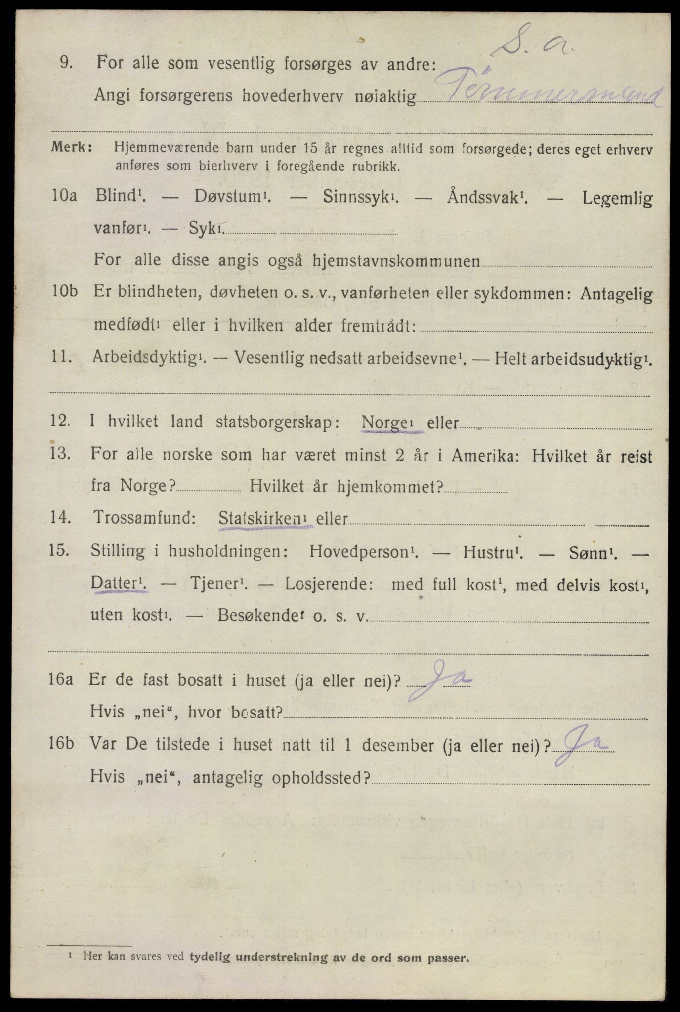 SAO, 1920 census for Asker, 1920, p. 11389