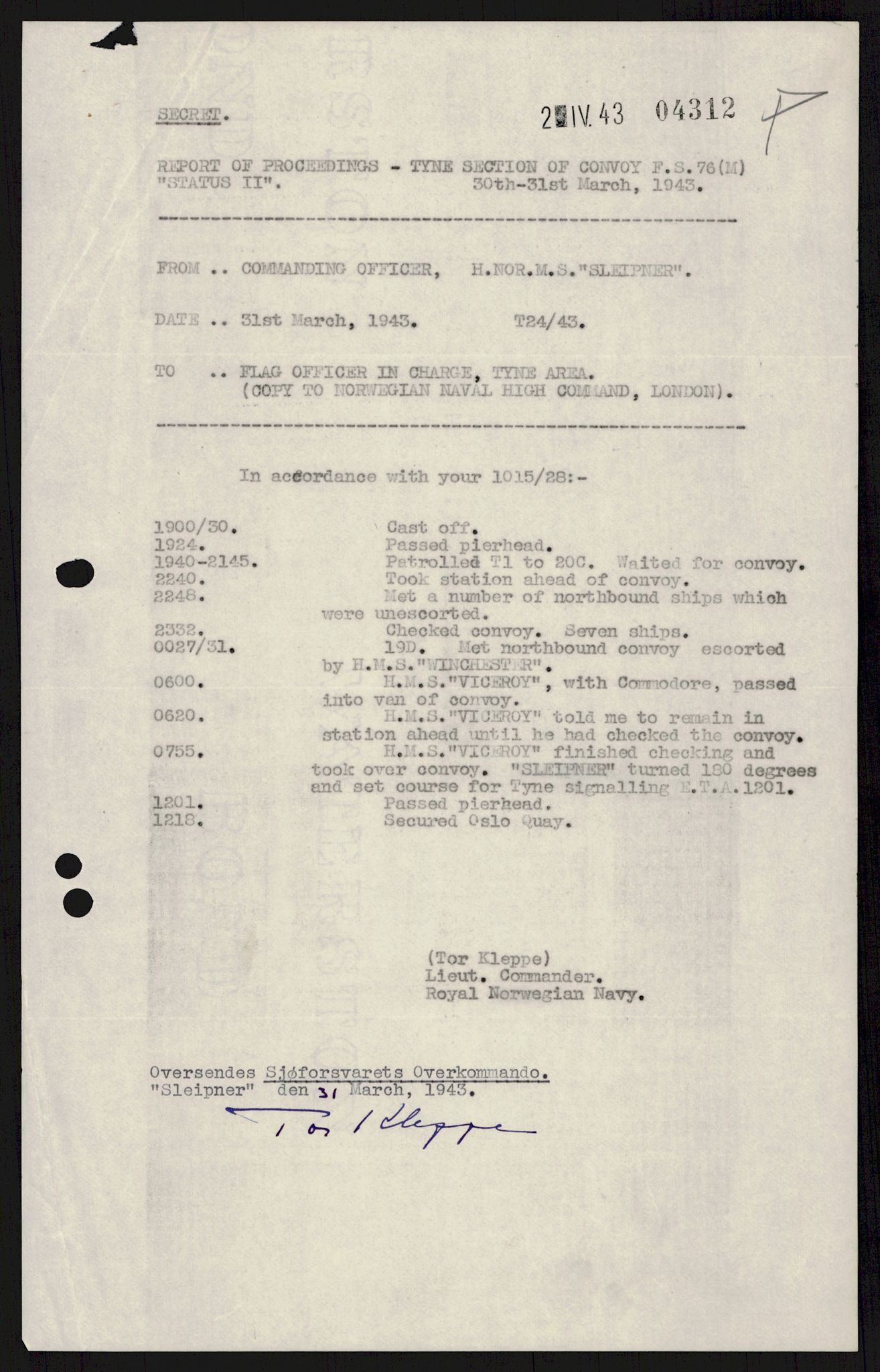 Forsvaret, Sjøforsvarets overkommando, AV/RA-RAFA-2035/D/Dc/L0193: --, 1940-1951, p. 95