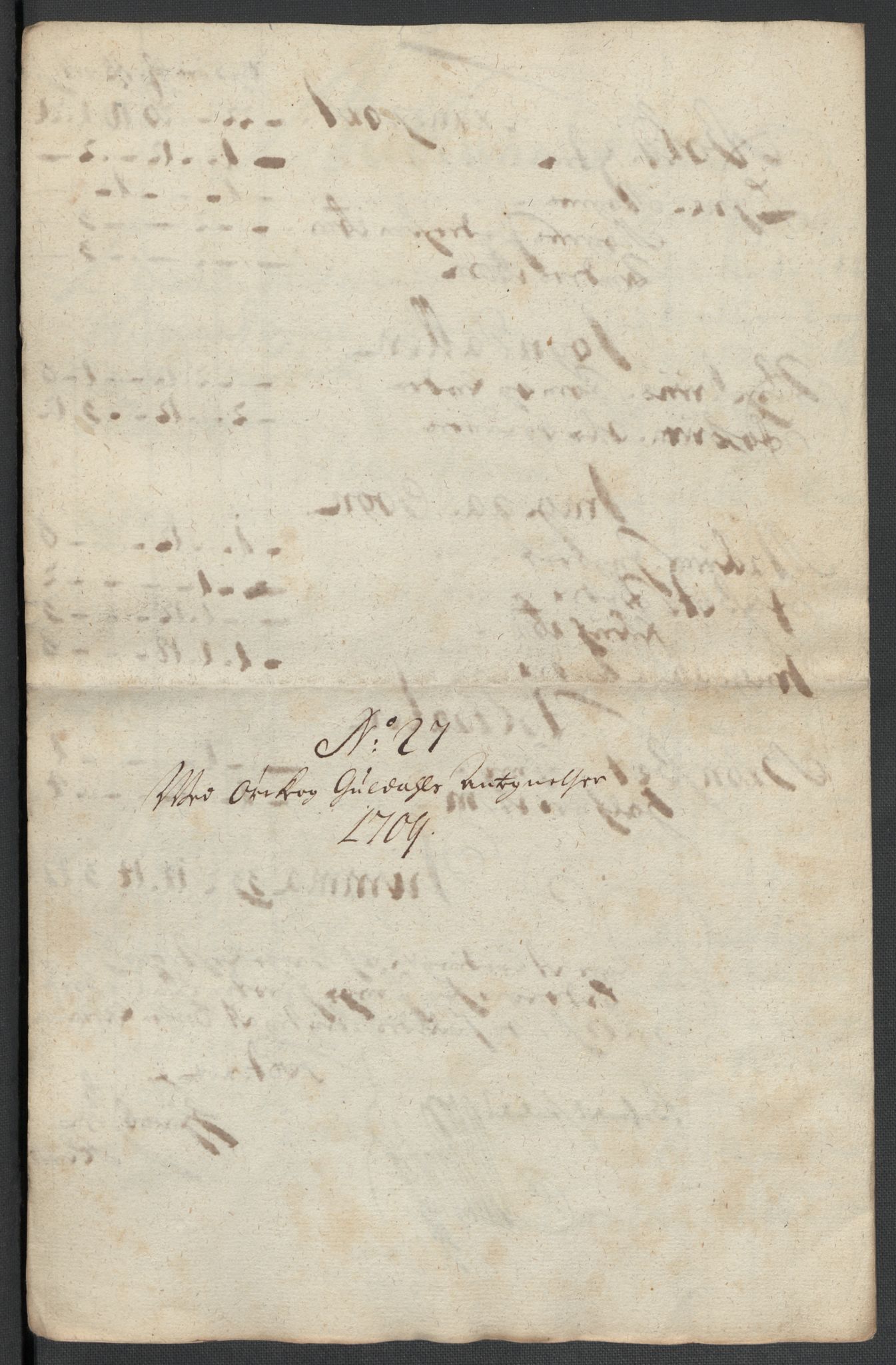 Rentekammeret inntil 1814, Reviderte regnskaper, Fogderegnskap, AV/RA-EA-4092/R60/L3959: Fogderegnskap Orkdal og Gauldal, 1709, p. 494