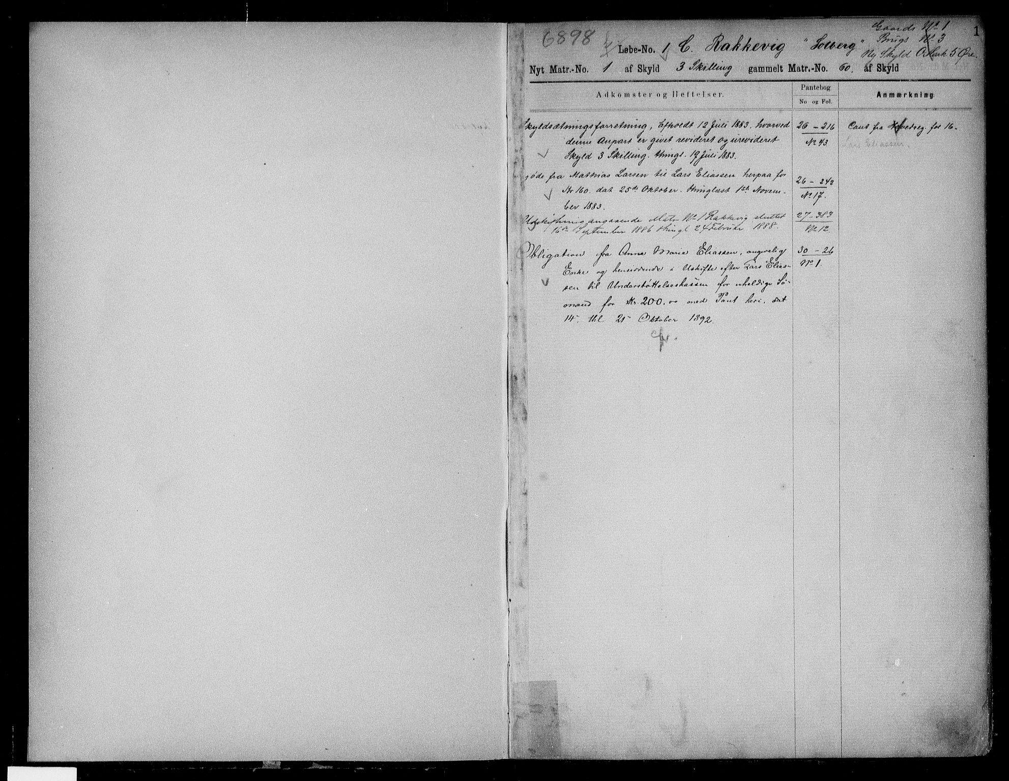 Søndre Jarlsberg sorenskriveri, SAKO/A-129/G/Gb/Gbc/L0014: Mortgage register no. III 14, 1850, p. 1