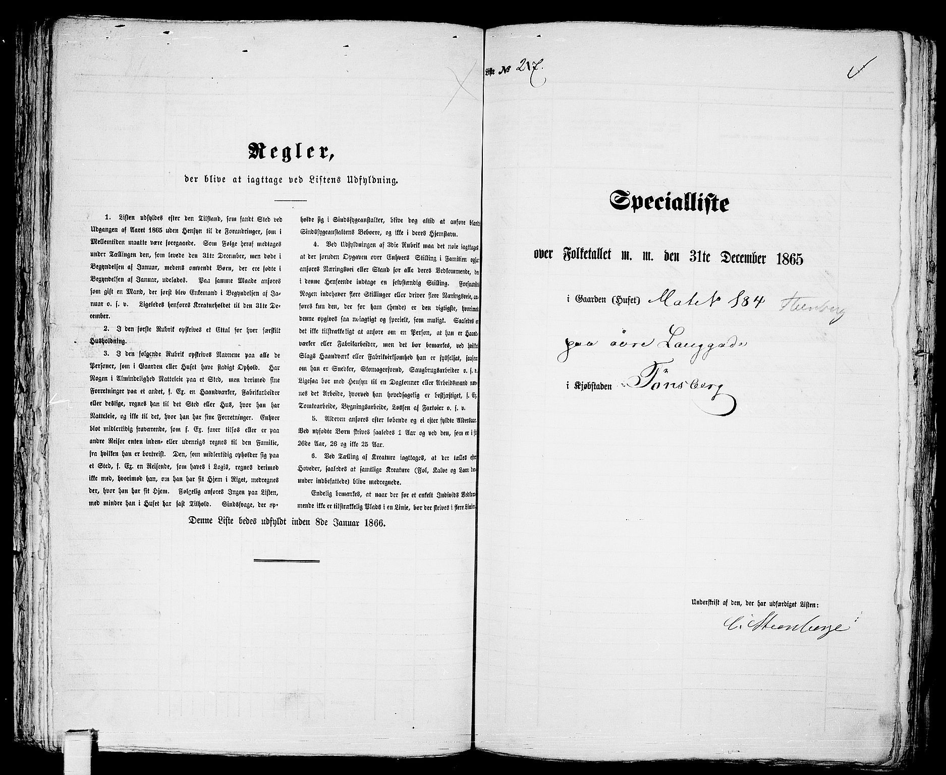 RA, 1865 census for Tønsberg, 1865, p. 469