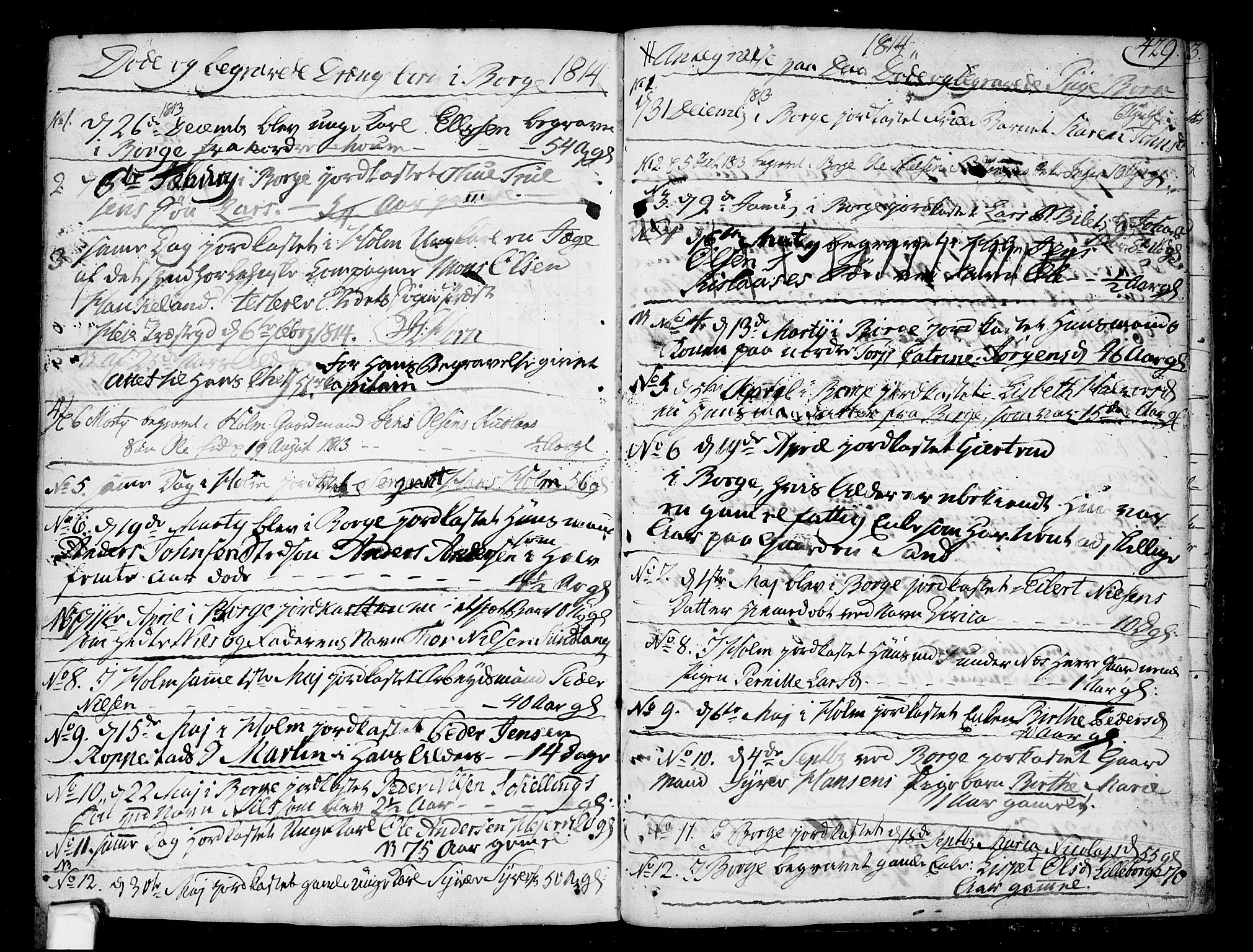 Borge prestekontor Kirkebøker, AV/SAO-A-10903/F/Fa/L0002: Parish register (official) no. I 2, 1791-1817, p. 429