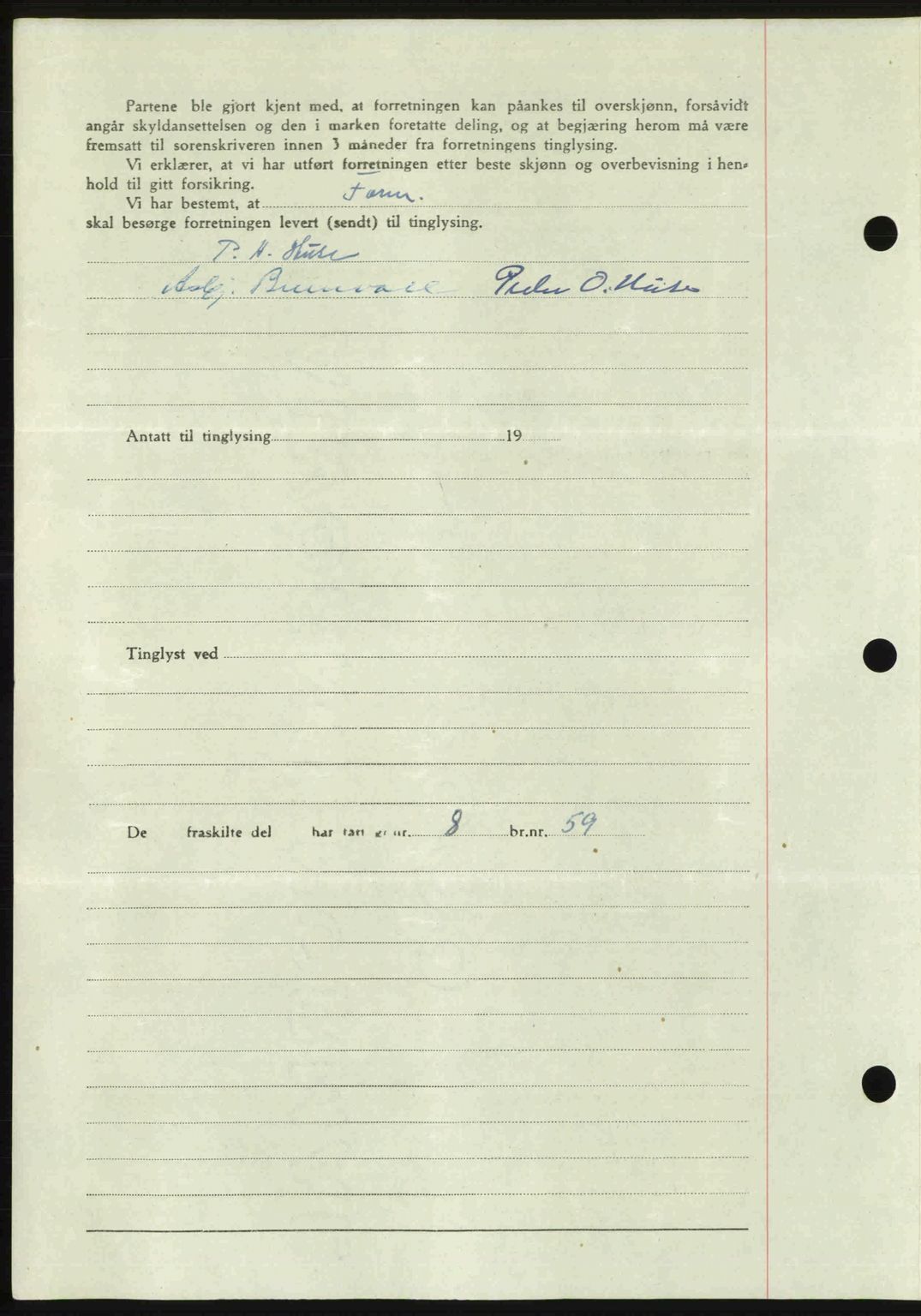 Romsdal sorenskriveri, AV/SAT-A-4149/1/2/2C: Mortgage book no. A35, 1950-1950, Diary no: : 3903/1950