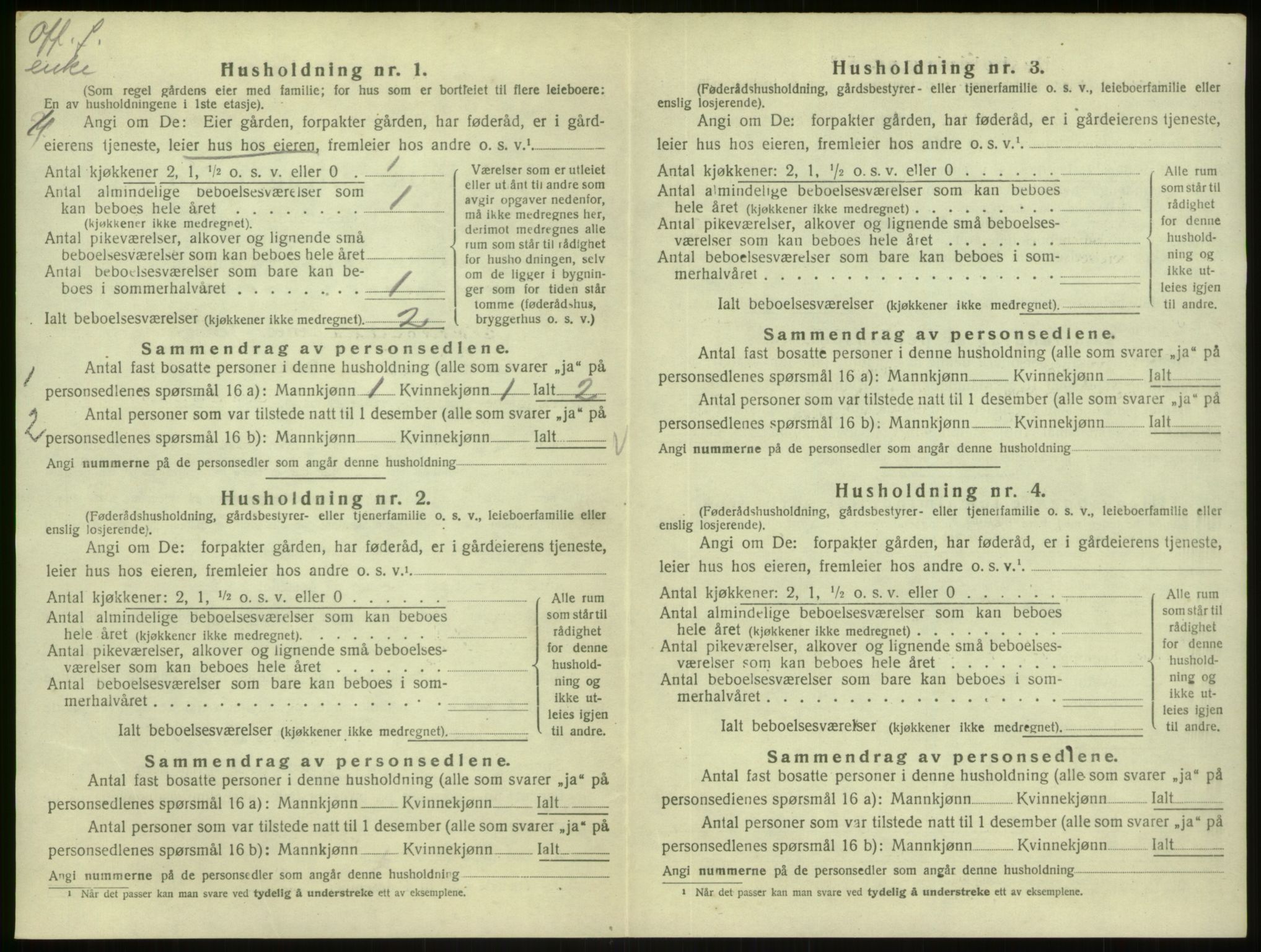 SAB, 1920 census for Masfjorden, 1920, p. 420