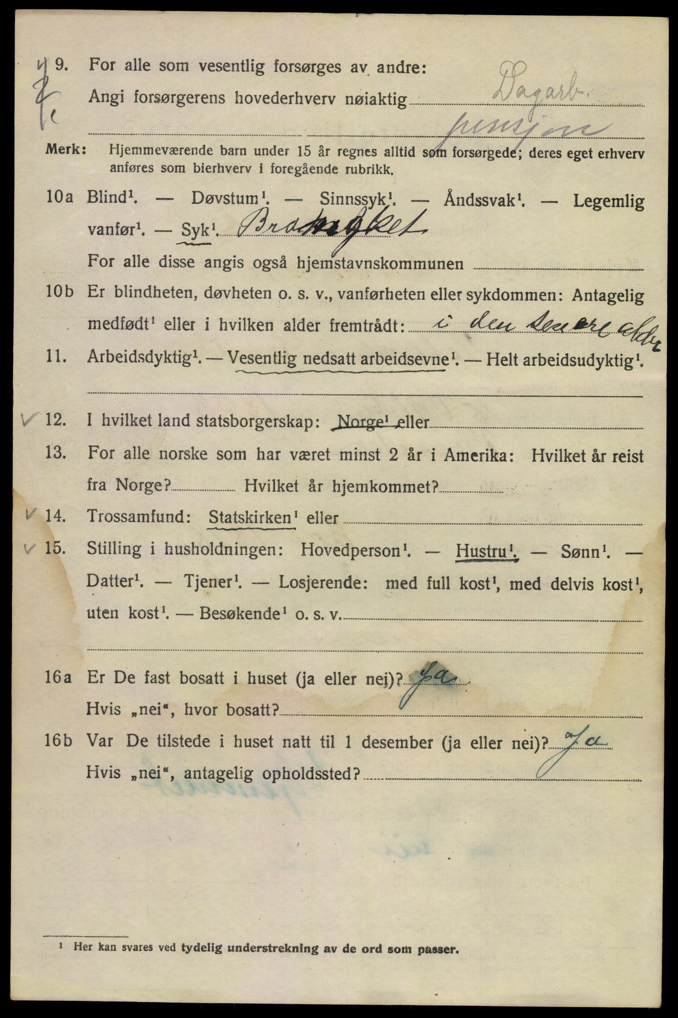 SAO, 1920 census for Kristiania, 1920, p. 364724