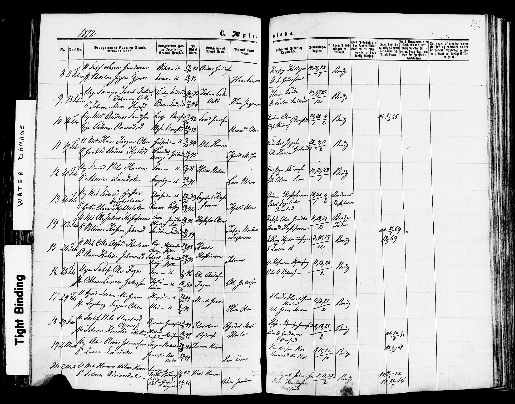 Nøtterøy kirkebøker, AV/SAKO-A-354/F/Fa/L0007: Parish register (official) no. I 7, 1865-1877, p. 292