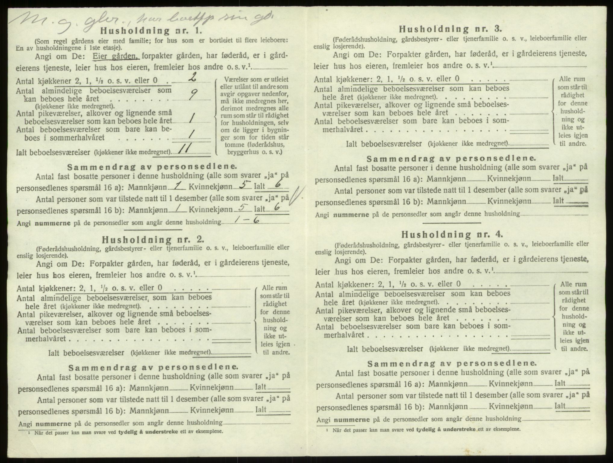 SAO, 1920 census for Skjeberg, 1920, p. 887