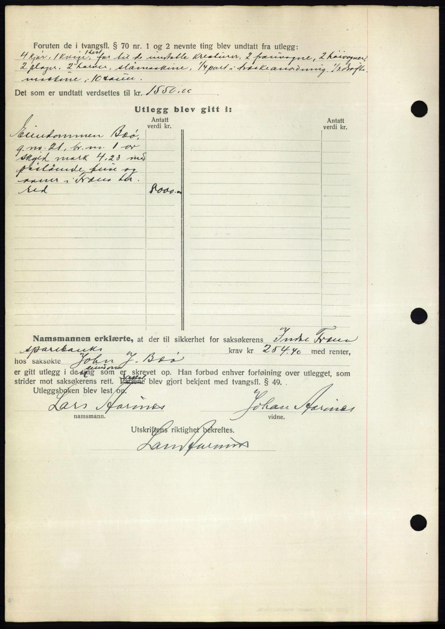 Romsdal sorenskriveri, AV/SAT-A-4149/1/2/2C/L0063: Mortgage book no. 57, 1933-1933, Deed date: 15.03.1933