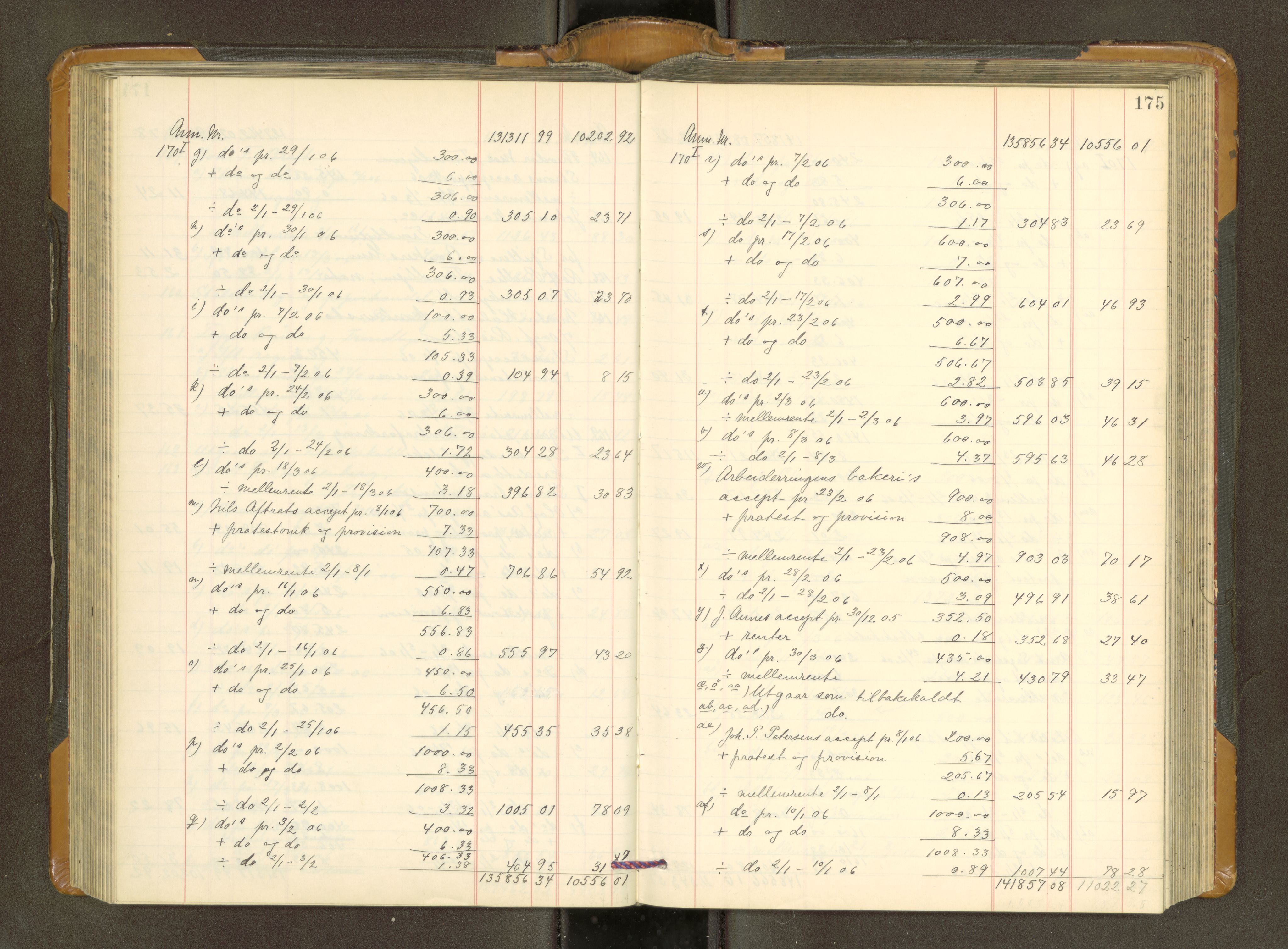 Trondheim byfogd, AV/SAT-A-0003/1/3/3A/L0039: Skifteutlodningsprotokoll - 3/11-2/2. U, 1906-1910, p. 175