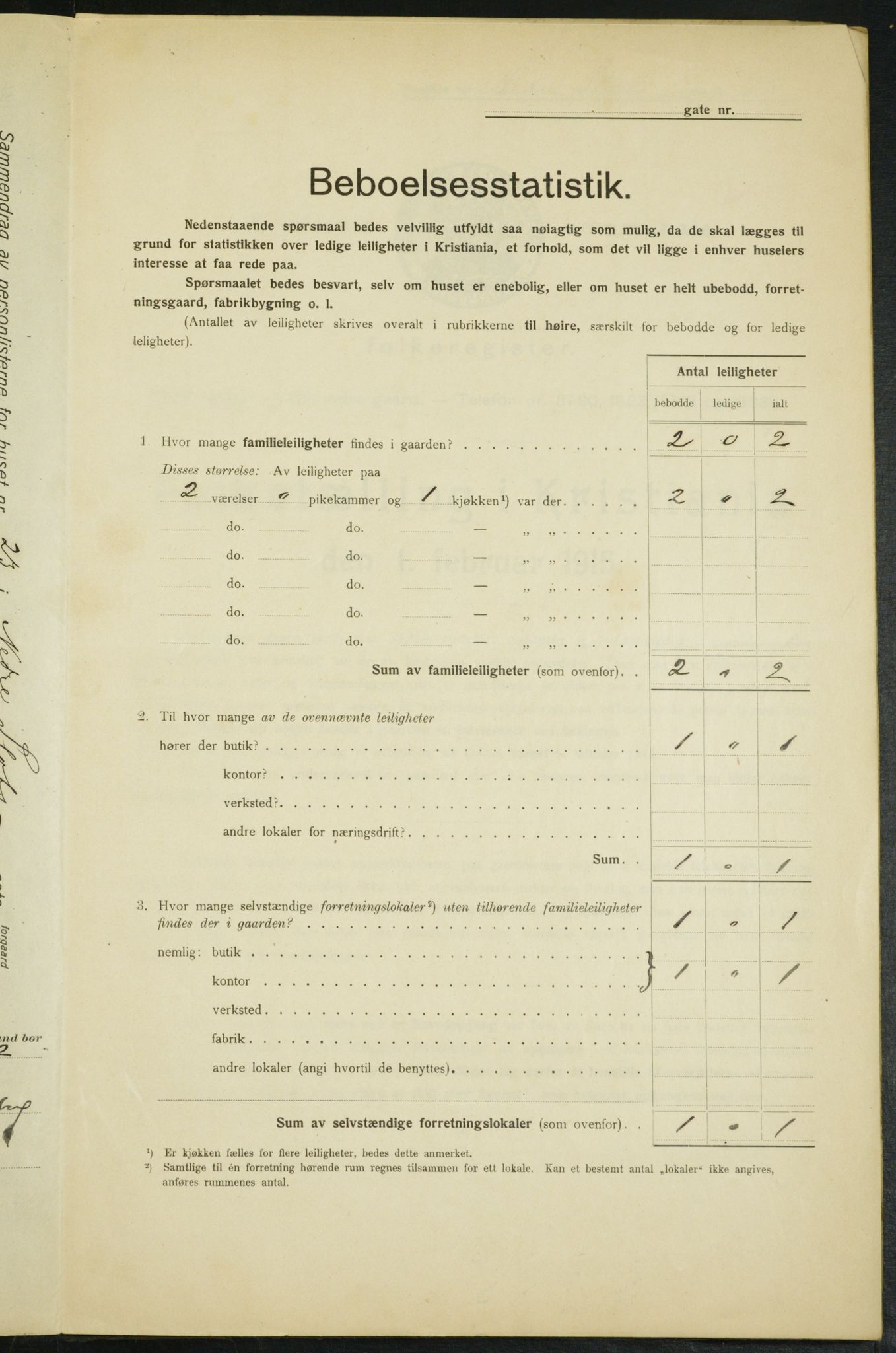 OBA, Municipal Census 1915 for Kristiania, 1915, p. 68955