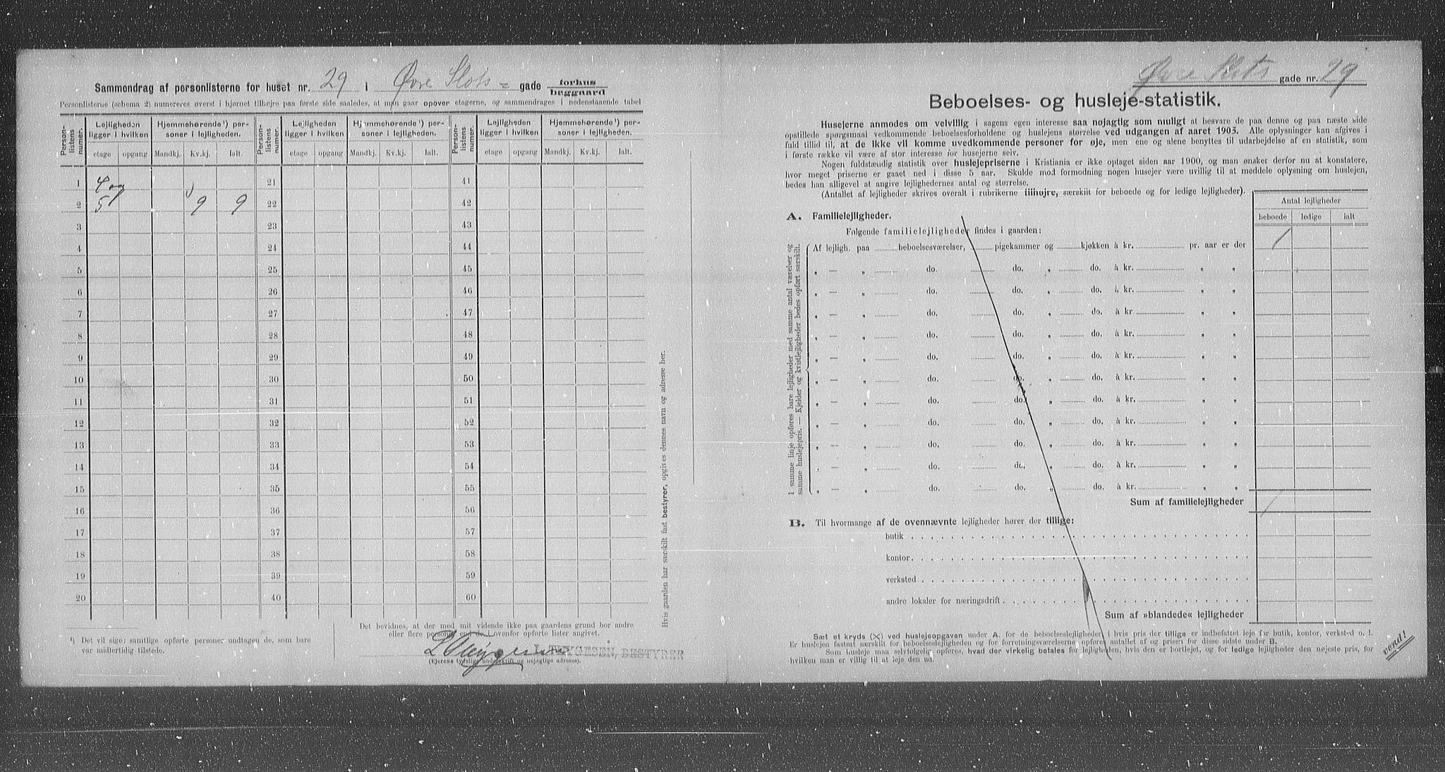 OBA, Municipal Census 1905 for Kristiania, 1905, p. 68352