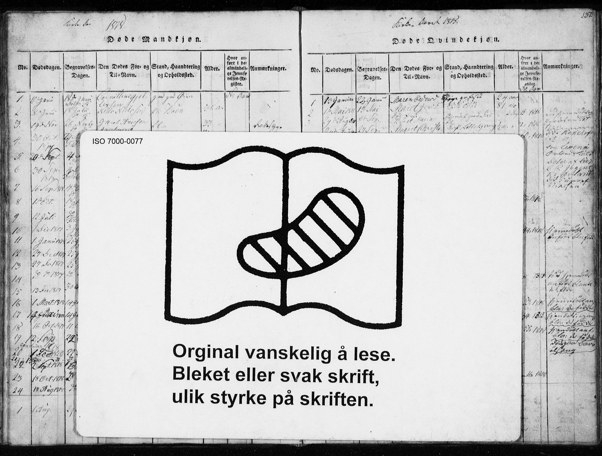 Ministerialprotokoller, klokkerbøker og fødselsregistre - Sør-Trøndelag, SAT/A-1456/634/L0527: Parish register (official) no. 634A03, 1818-1826, p. 137