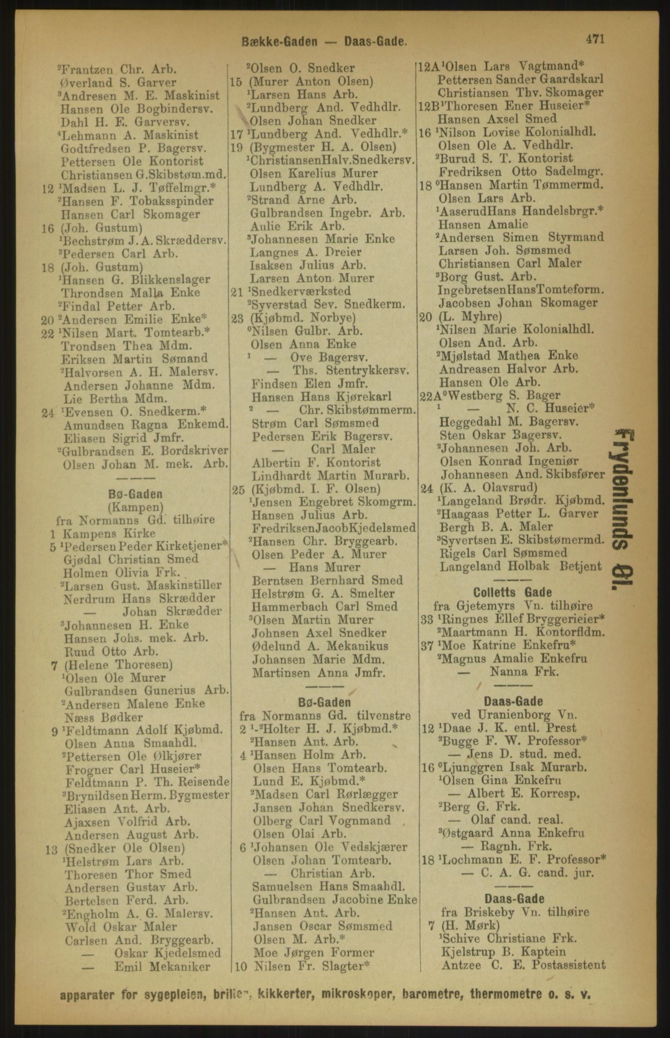 Kristiania/Oslo adressebok, PUBL/-, 1891, p. 471