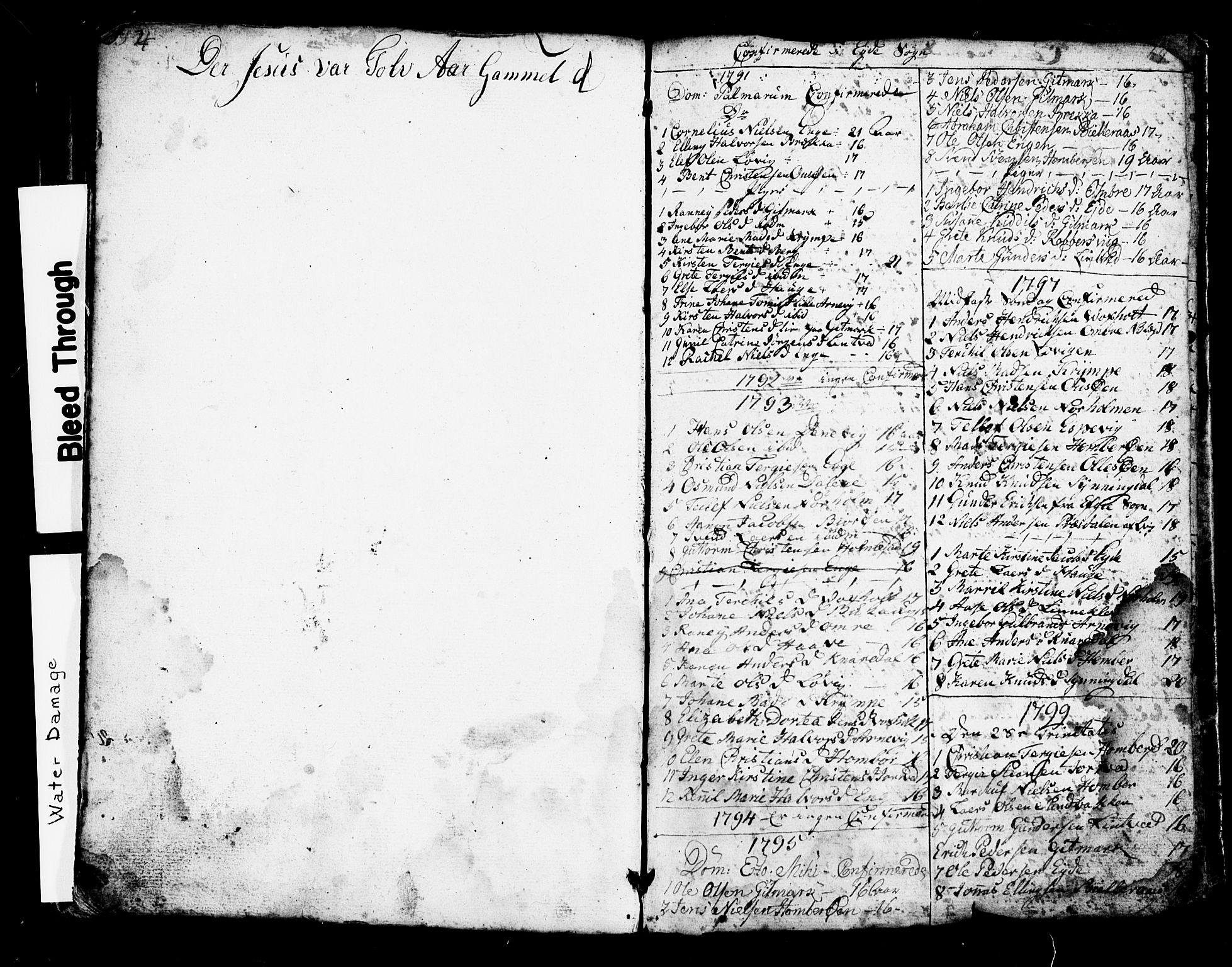 Hommedal sokneprestkontor, SAK/1111-0023/F/Fb/Fbb/L0002: Parish register (copy) no. B 2 /2, 1791-1817