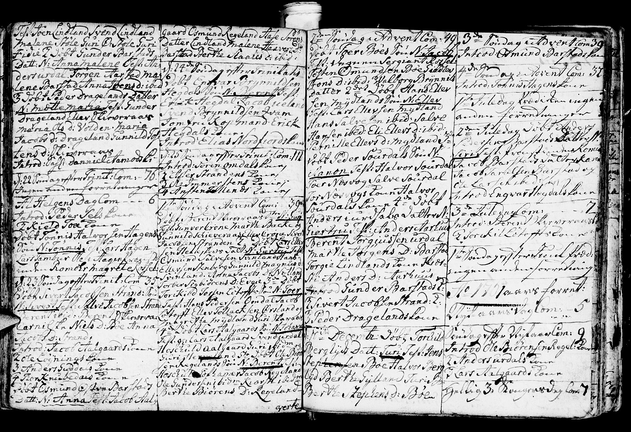 Sokndal sokneprestkontor, AV/SAST-A-101808: Parish register (official) no. A 3, 1740-1806