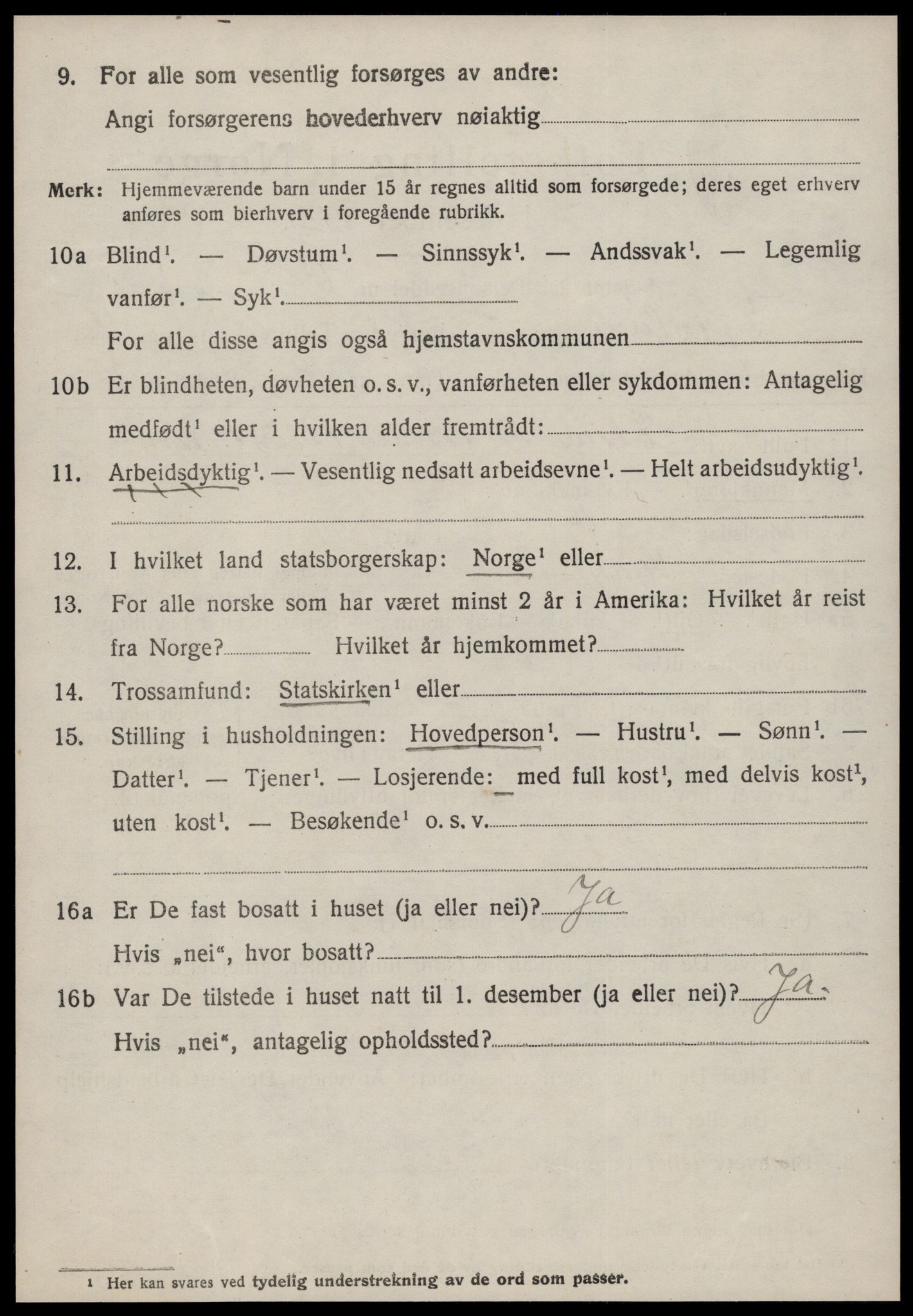 SAT, 1920 census for Sykkylven, 1920, p. 3010