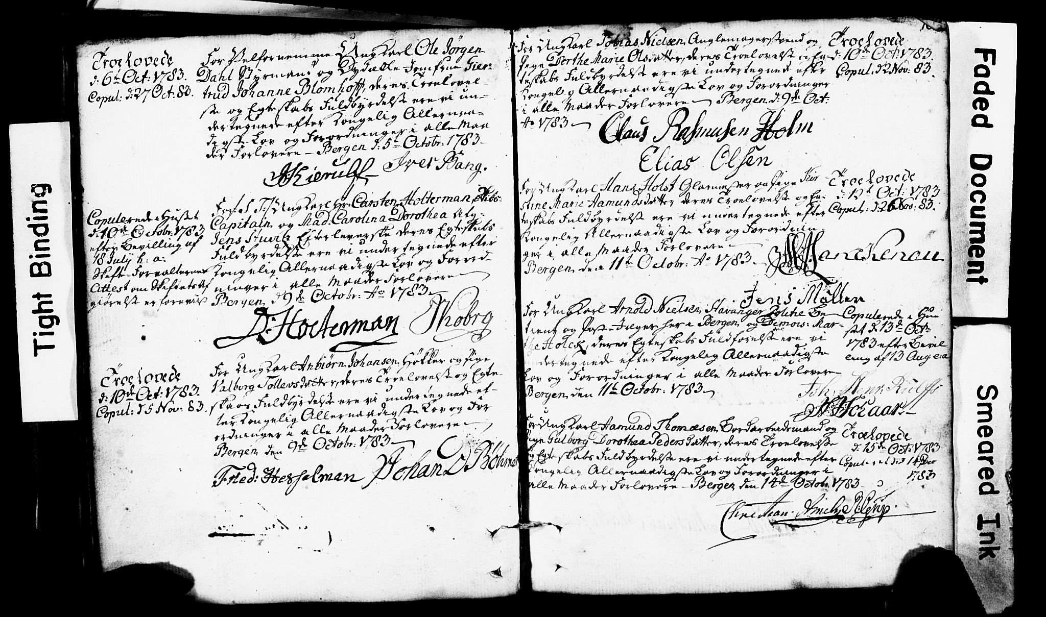 Domkirken sokneprestembete, AV/SAB-A-74801: Best man's statements no. II.5.1, 1767-1792, p. 108