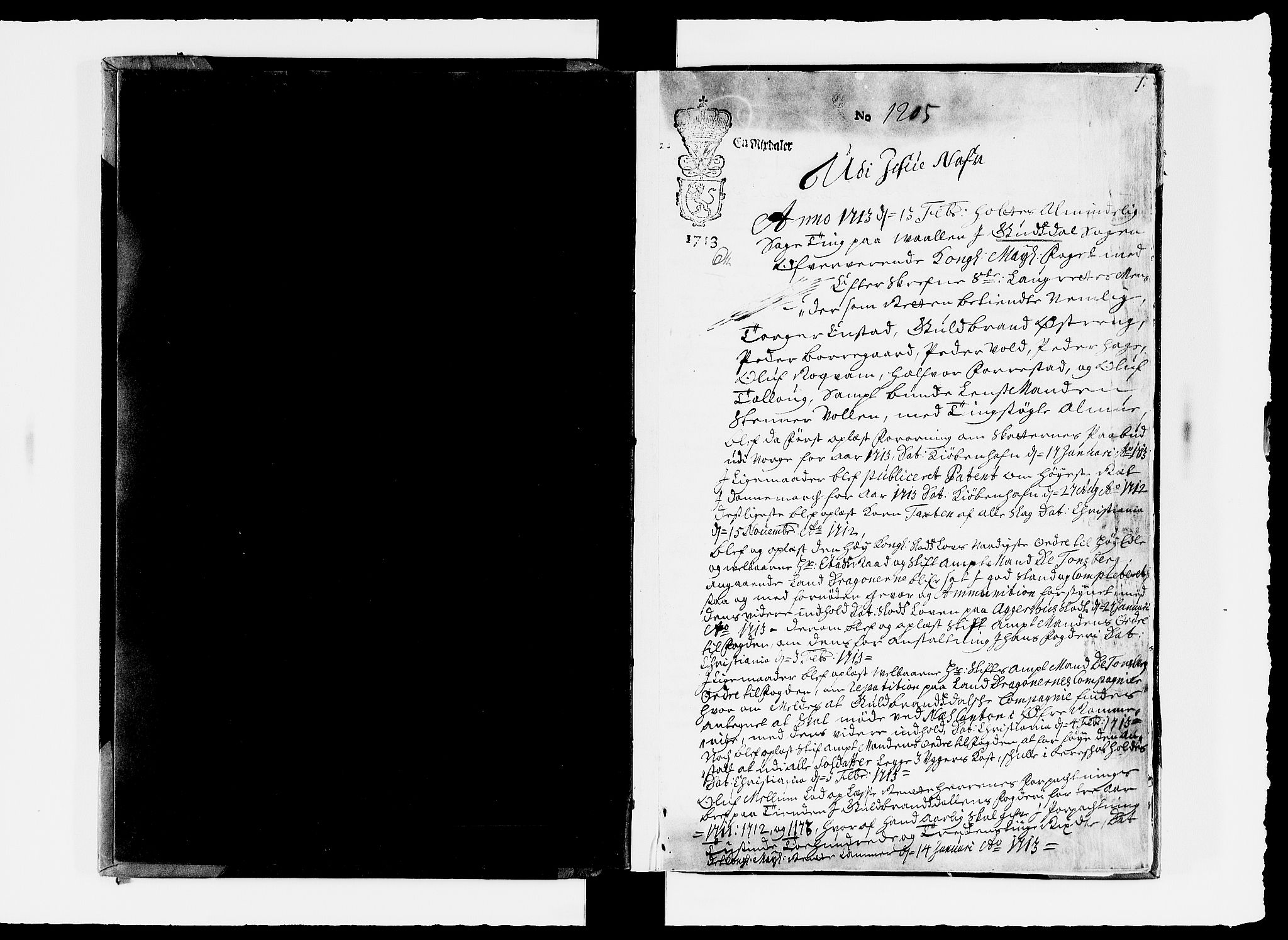 Sorenskriverier i Gudbrandsdalen, SAH/TING-036/G/Gb/Gbc/L0004: Tingbok - Nord- og Sør-Gudbrandsdal, 1713-1714, p. 0b-1a