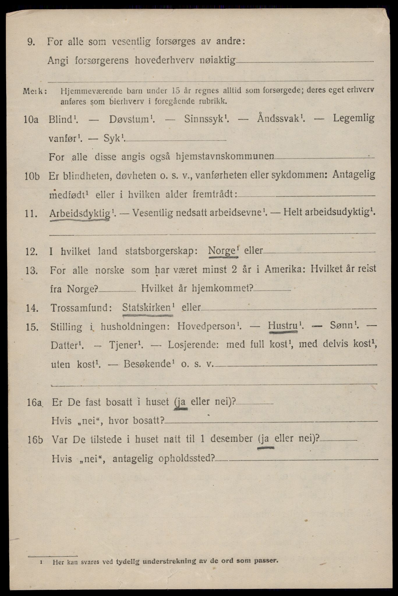 SAST, 1920 census for Lund, 1920, p. 3135