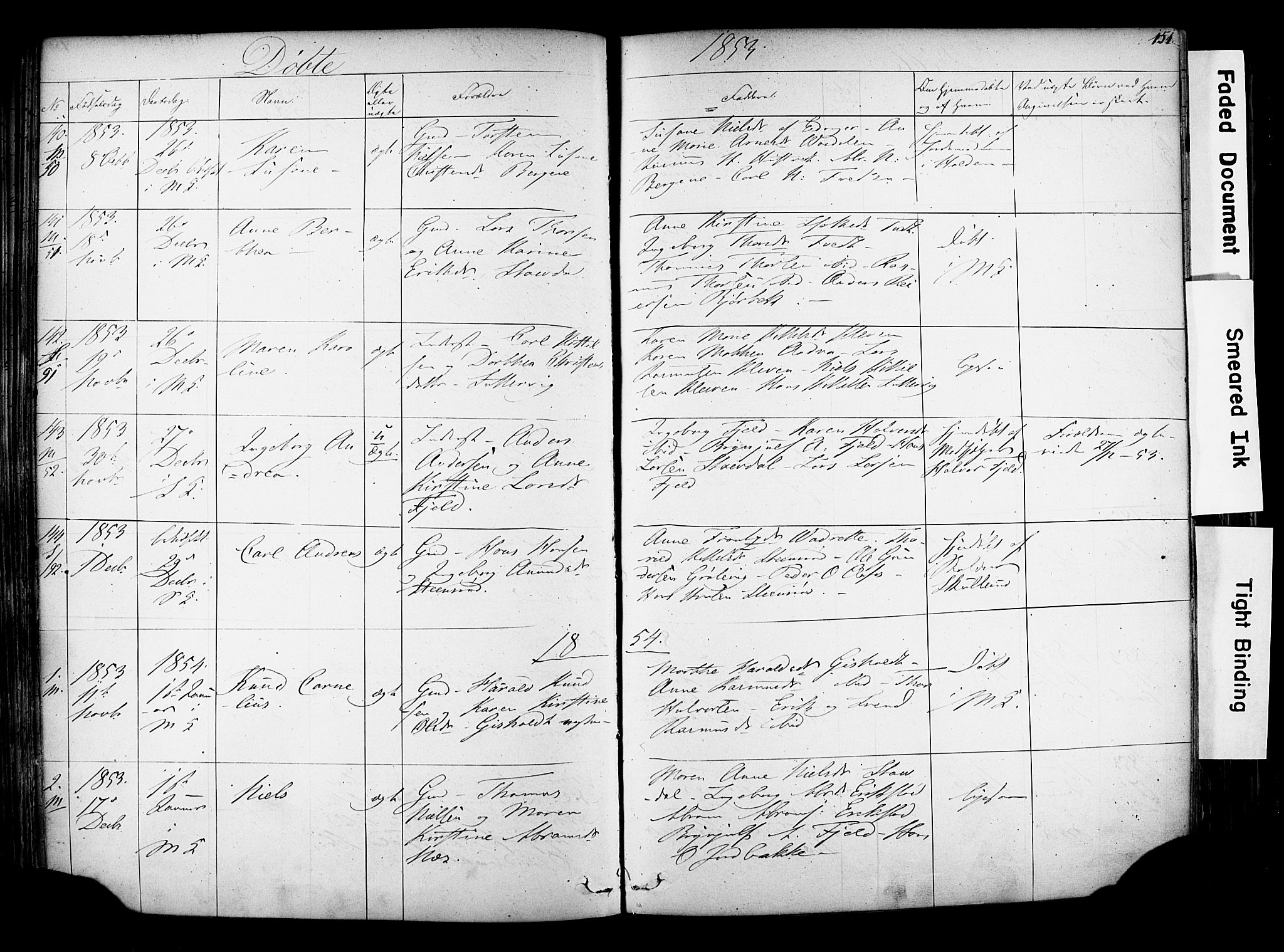 Solum kirkebøker, SAKO/A-306/F/Fa/L0006: Parish register (official) no. I 6, 1844-1855, p. 151