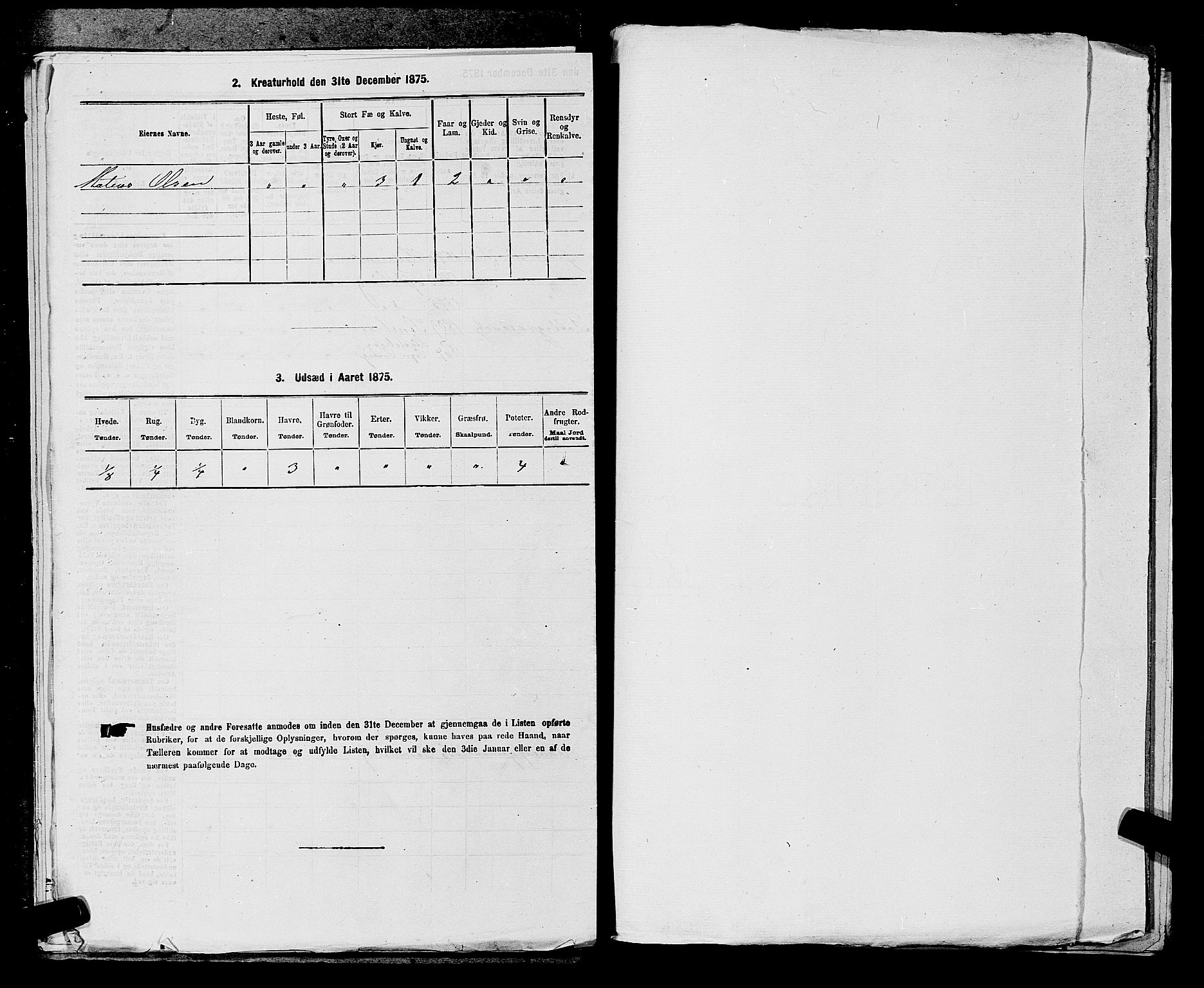 SAKO, 1875 census for 0725P Tjølling, 1875, p. 713