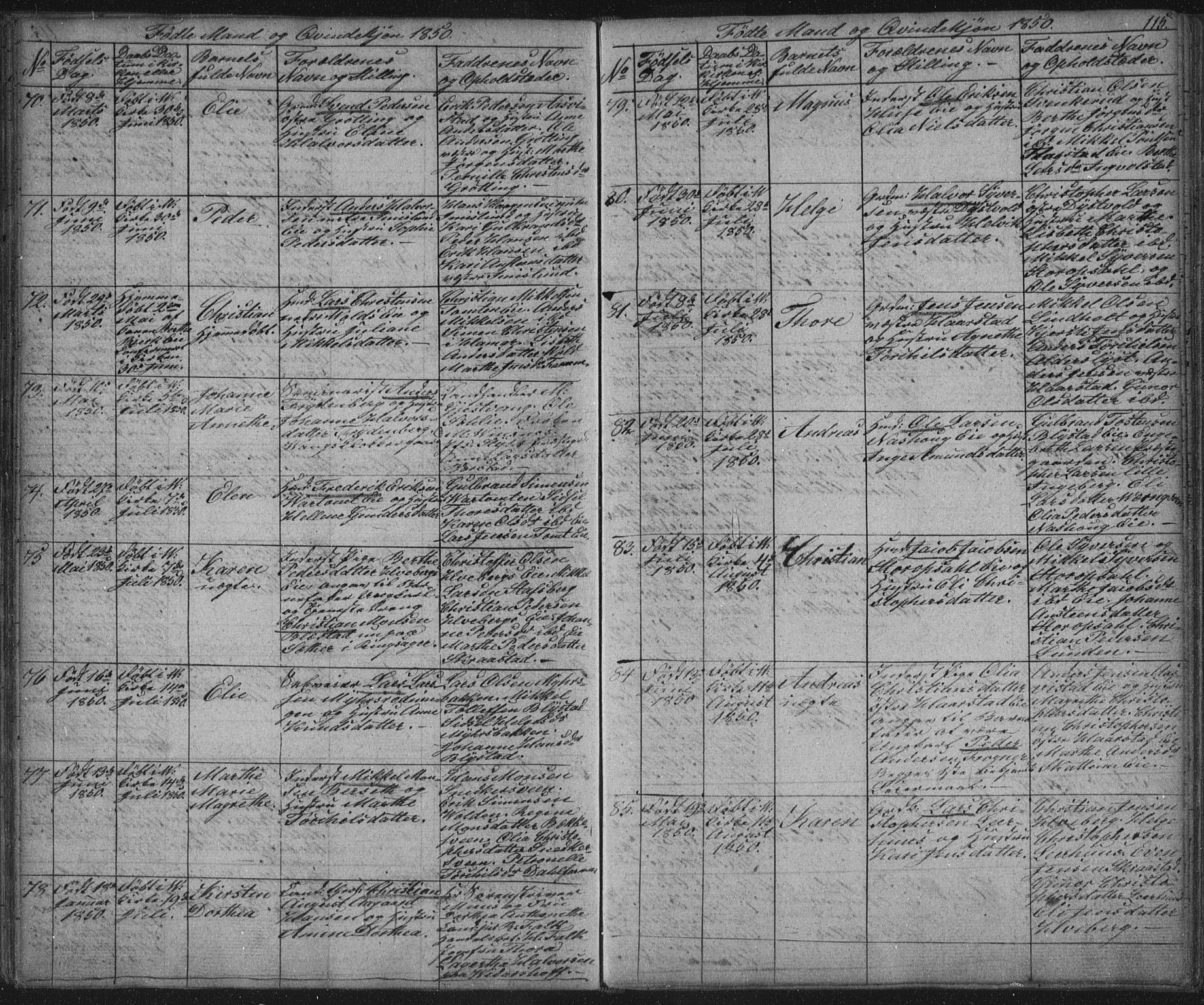 Vang prestekontor, Hedmark, AV/SAH-PREST-008/H/Ha/Hab/L0008: Parish register (copy) no. 8, 1832-1854, p. 116