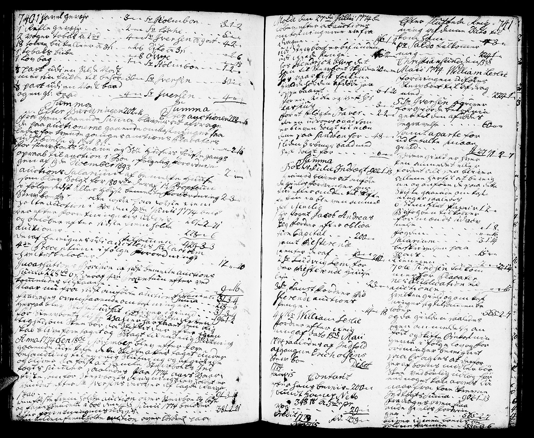 Molde byfogd, AV/SAT-A-0025/3/3Aa/L0002: Skifteprotokoll, 1768-1787, p. 740-741