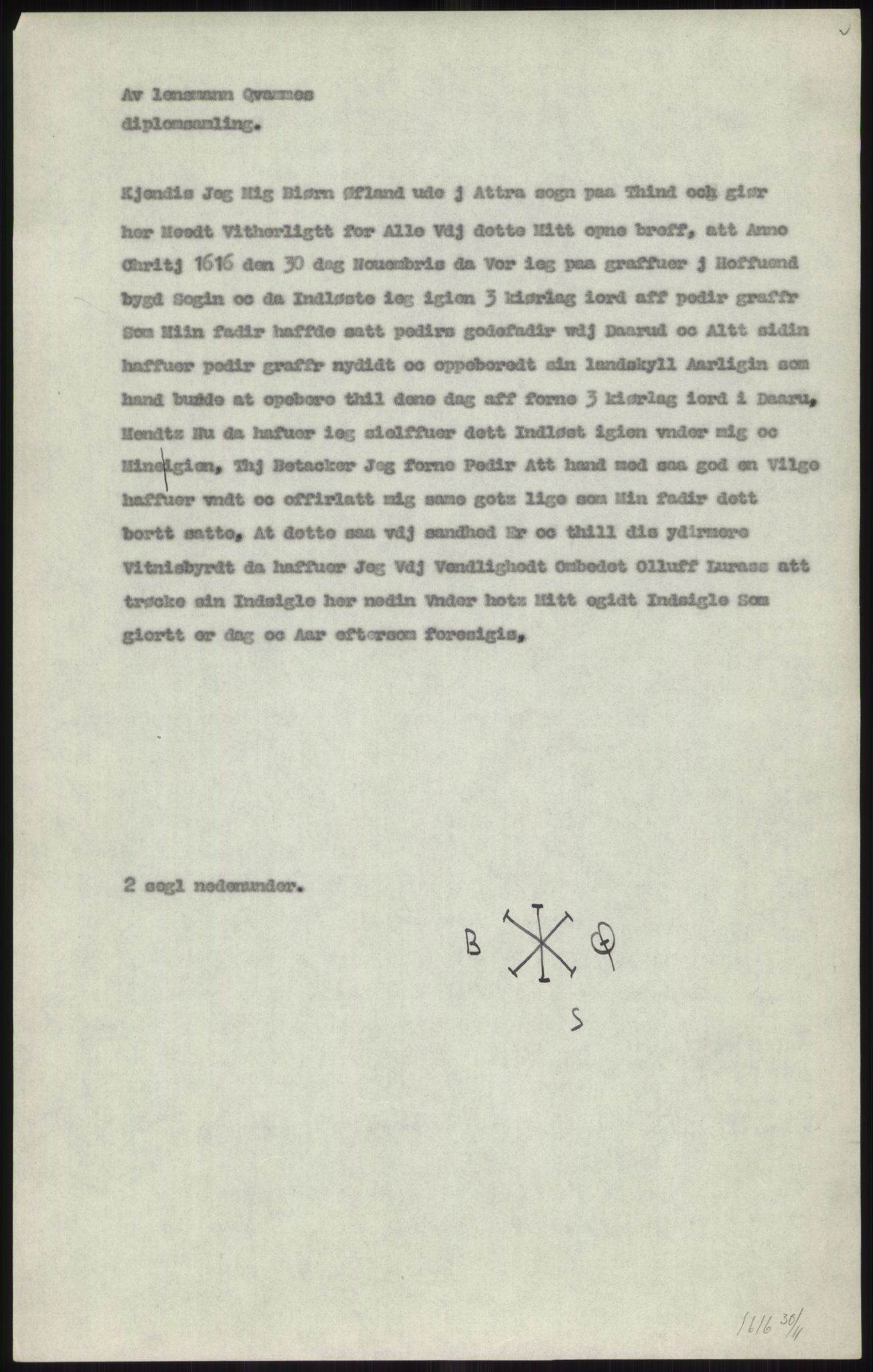 Samlinger til kildeutgivelse, Diplomavskriftsamlingen, AV/RA-EA-4053/H/Ha, p. 1906