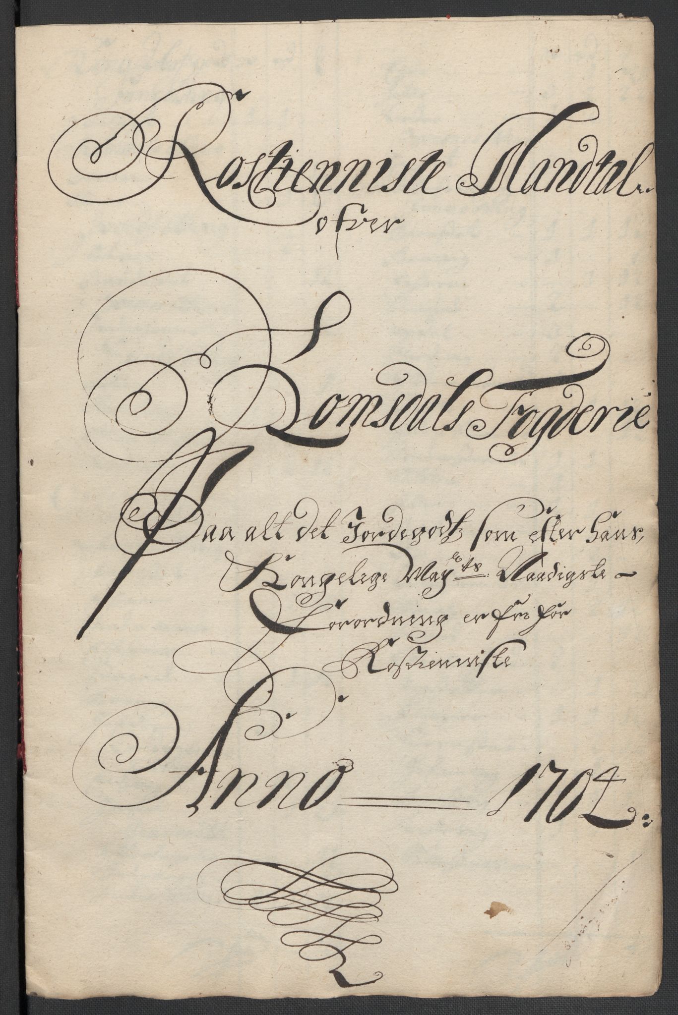 Rentekammeret inntil 1814, Reviderte regnskaper, Fogderegnskap, RA/EA-4092/R55/L3656: Fogderegnskap Romsdal, 1703-1705, p. 329