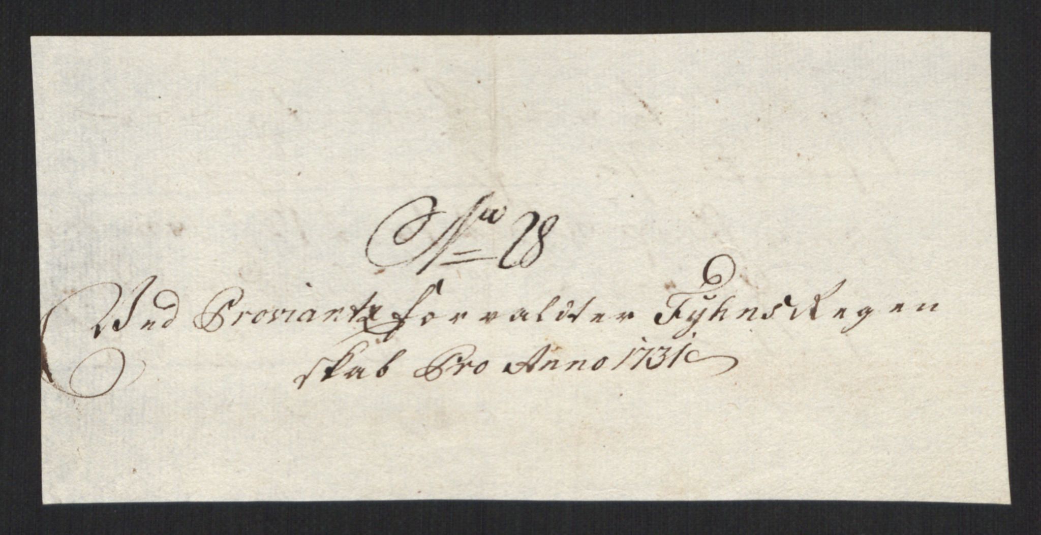 Rentekammeret inntil 1814, Reviderte regnskaper, Militære regnskaper, AV/RA-EA-4069/Rd/L0649: Trondheim festningsregnskaper, 1731