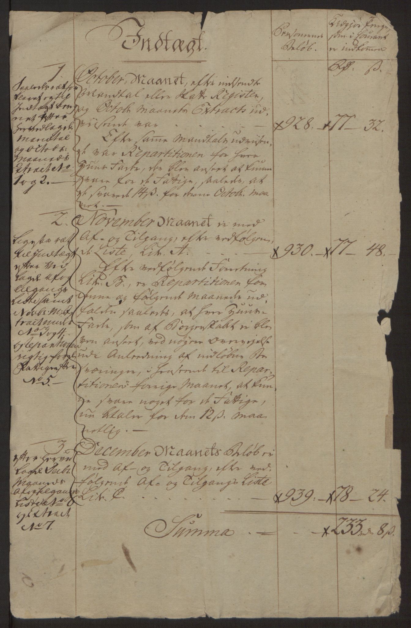 Rentekammeret inntil 1814, Reviderte regnskaper, Byregnskaper, AV/RA-EA-4066/R/Rh/L0162/0001: [H4] Kontribusjonsregnskap / Ekstraskatt, Tønsberg, 1762-1772, p. 5