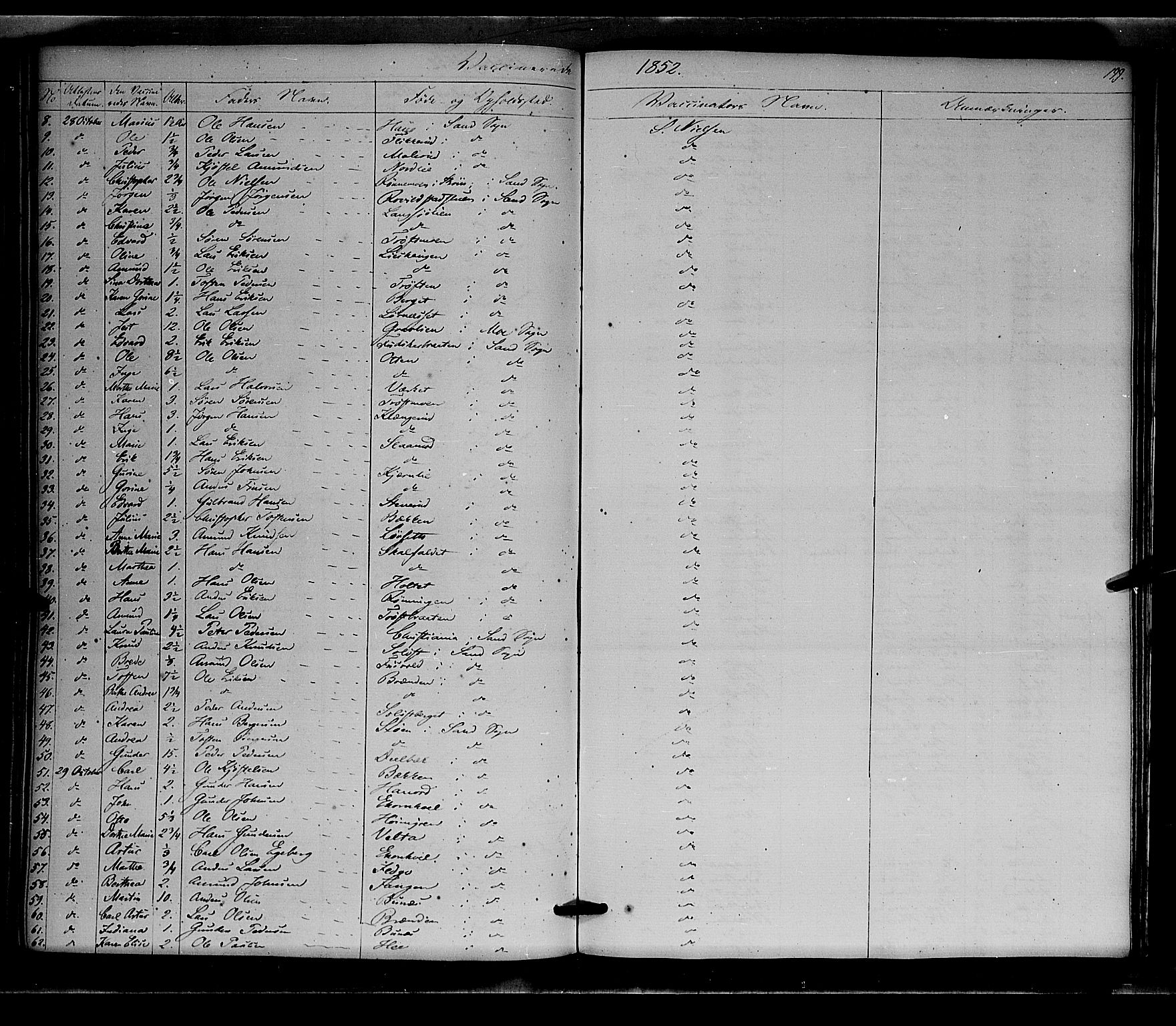 Nord-Odal prestekontor, AV/SAH-PREST-032/H/Ha/Haa/L0003: Parish register (official) no. 3, 1851-1865, p. 199