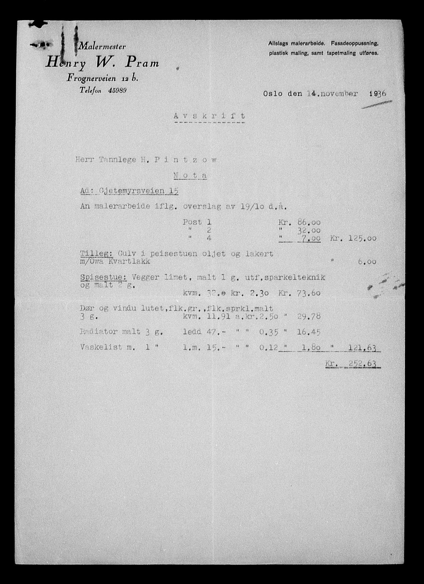 Justisdepartementet, Tilbakeføringskontoret for inndratte formuer, AV/RA-S-1564/H/Hc/Hcc/L0969: --, 1945-1947, p. 335