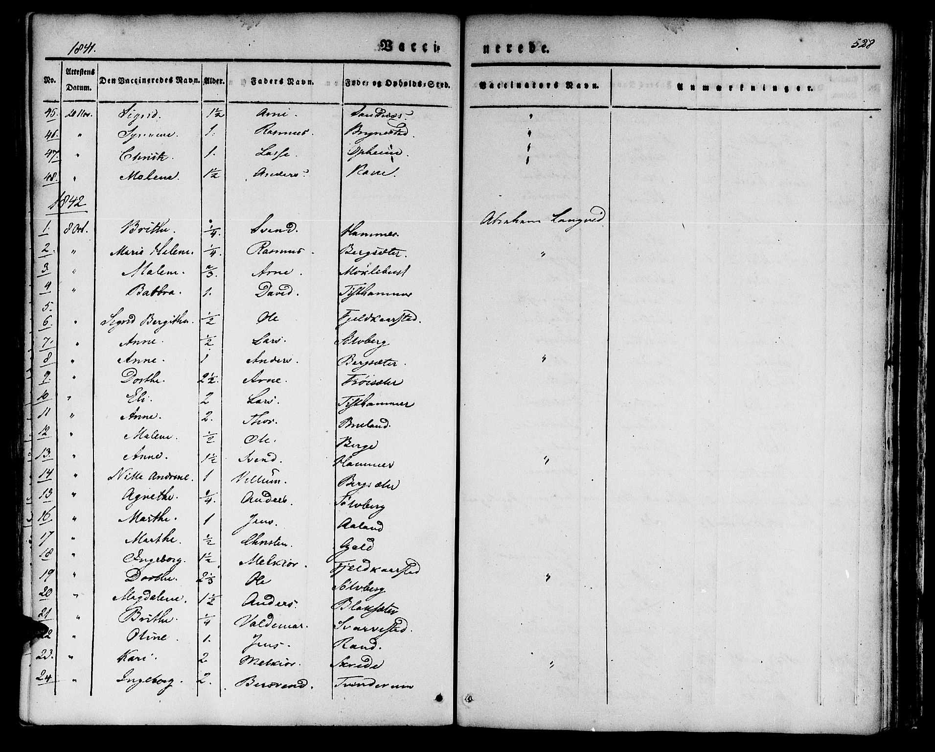 Innvik sokneprestembete, SAB/A-80501: Parish register (official) no. A 4II, 1832-1846, p. 528