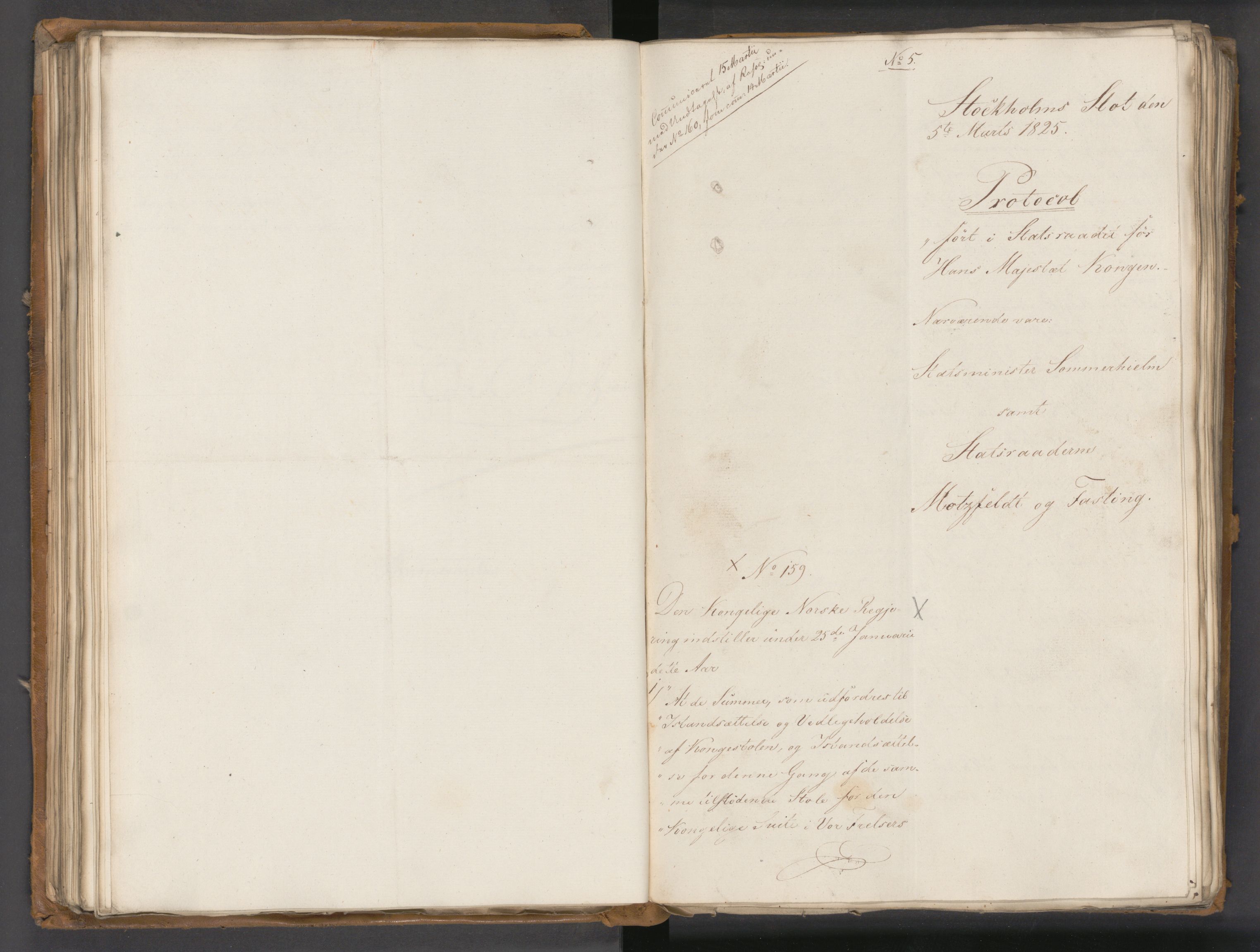 Statsrådssekretariatet, AV/RA-S-1001/A/Ab/L0020: Kgl. res. nr. 1-579, 1. halvår, 1825