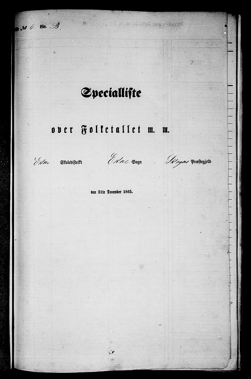 RA, 1865 census for Skogn, 1865, p. 151